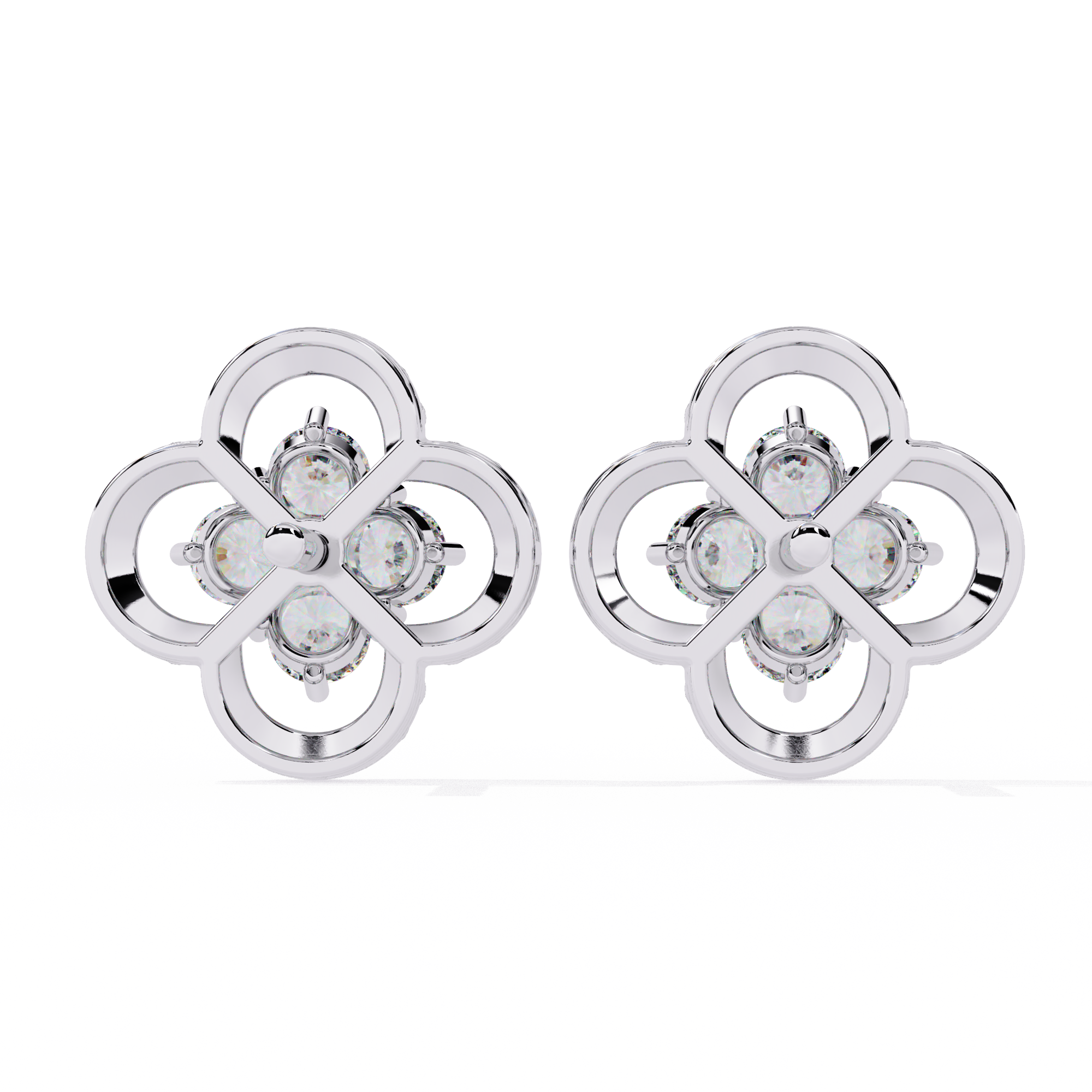 Buy Four-Stone Diamond Stud Earring