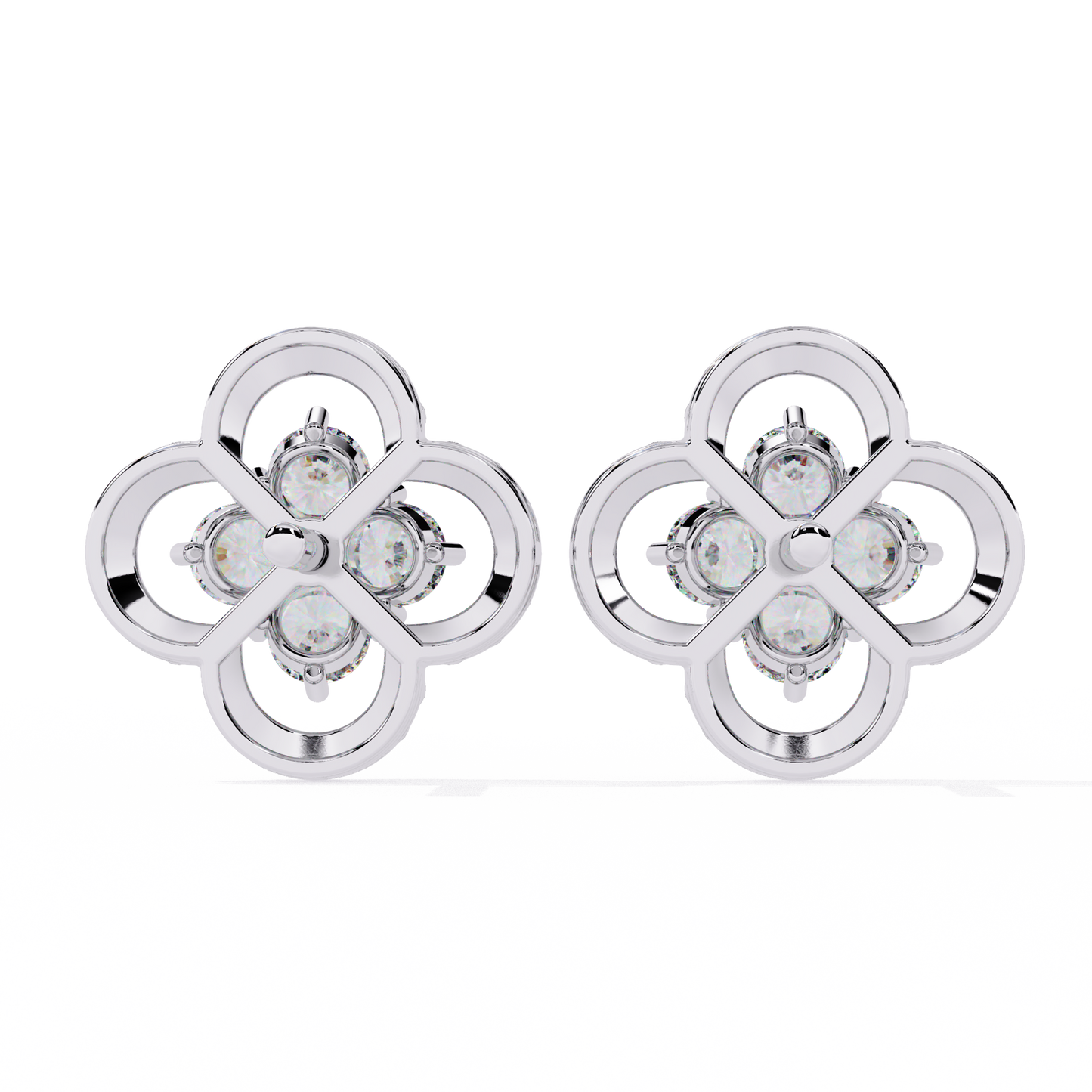 Buy Four-Stone Diamond Stud Earring