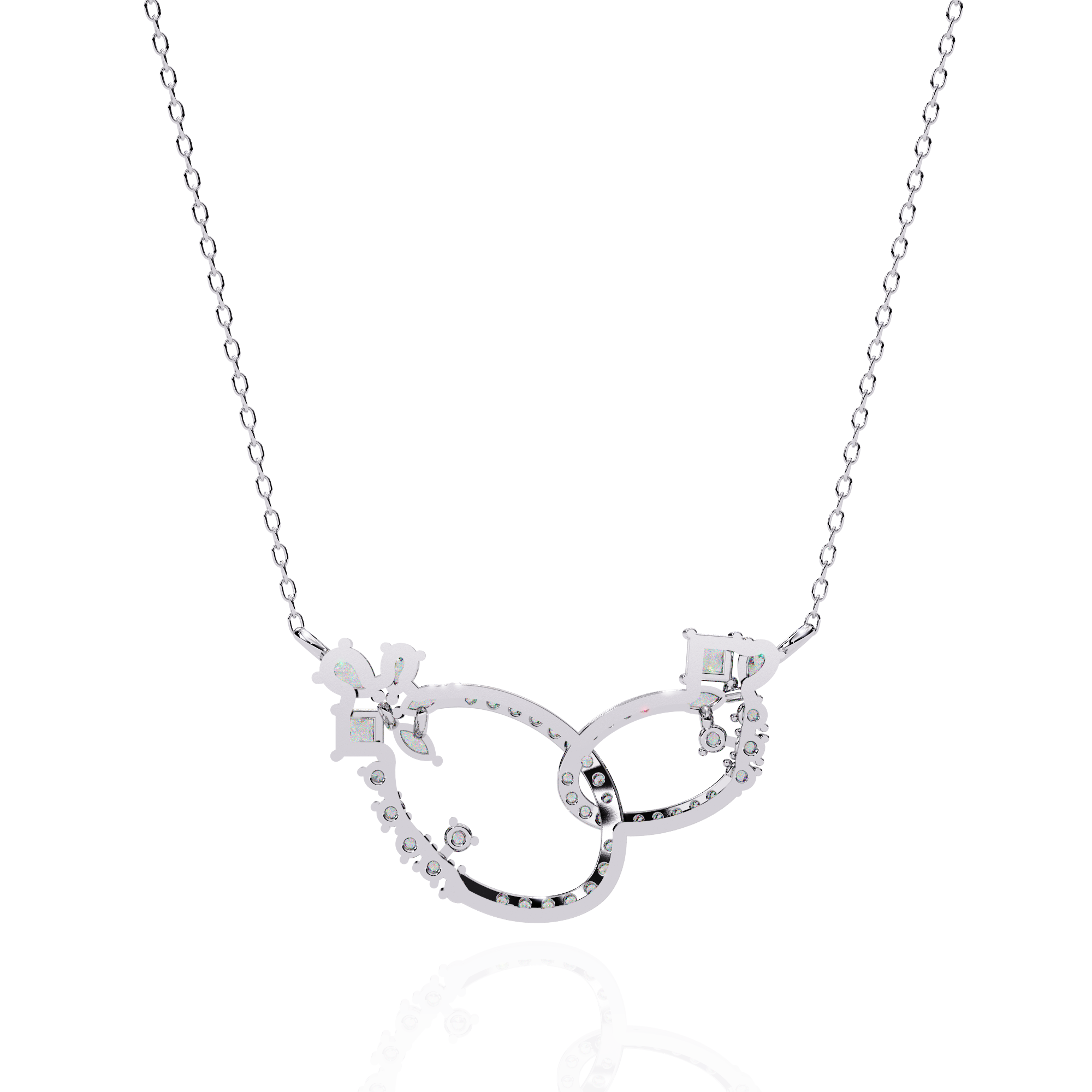 Round Lab Grown Diamond Necklaces