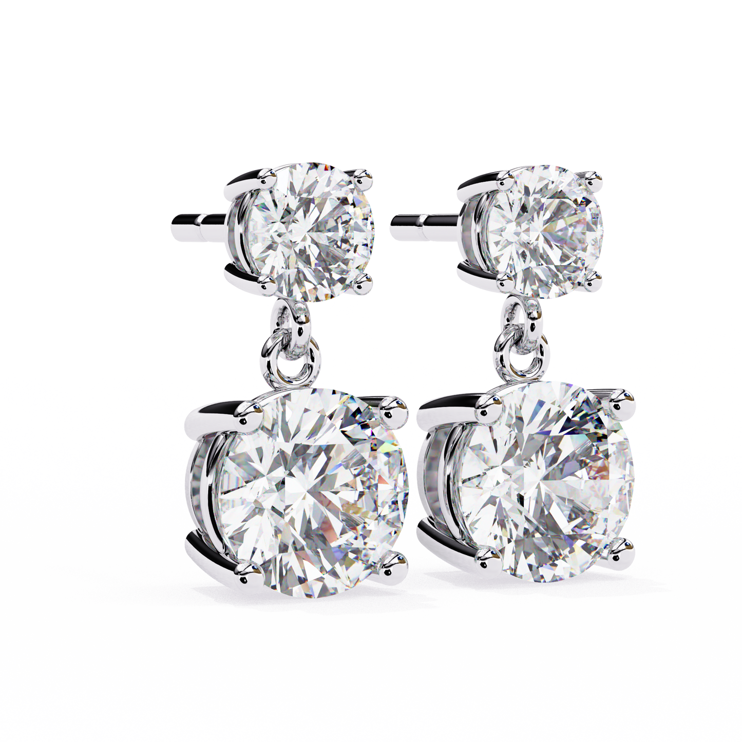 Diamond Duo Stud Earrings