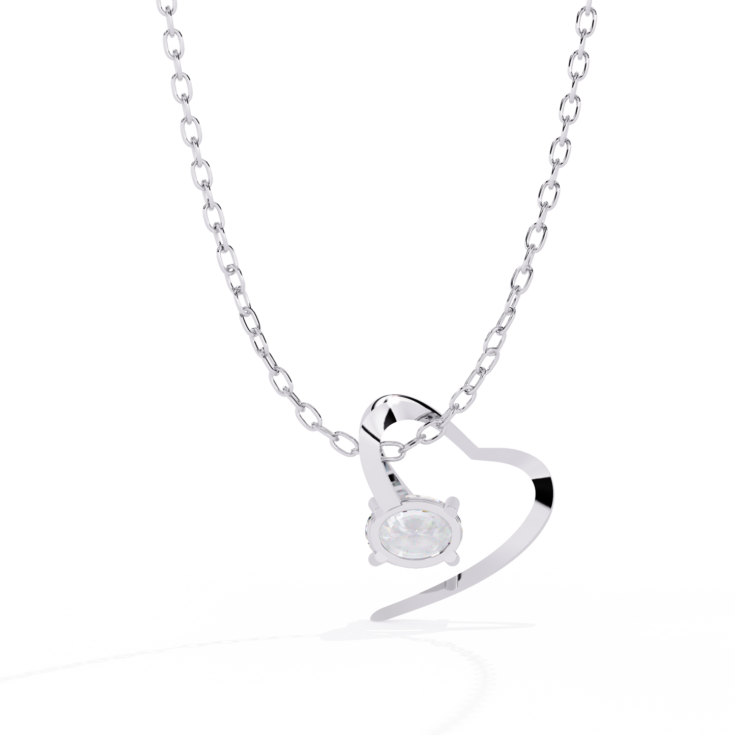 Oval Heart Pendant