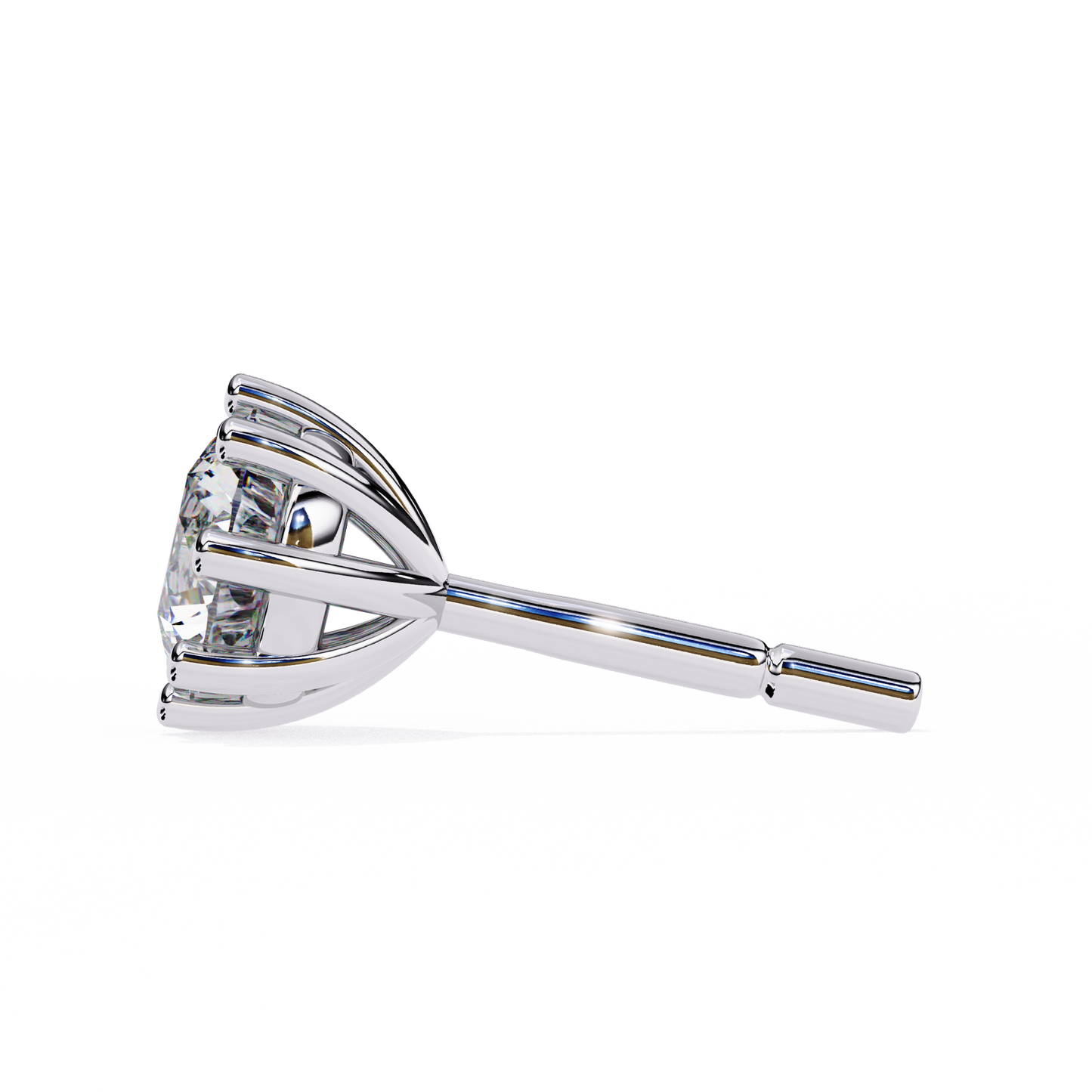 8 Prong Stud Earring