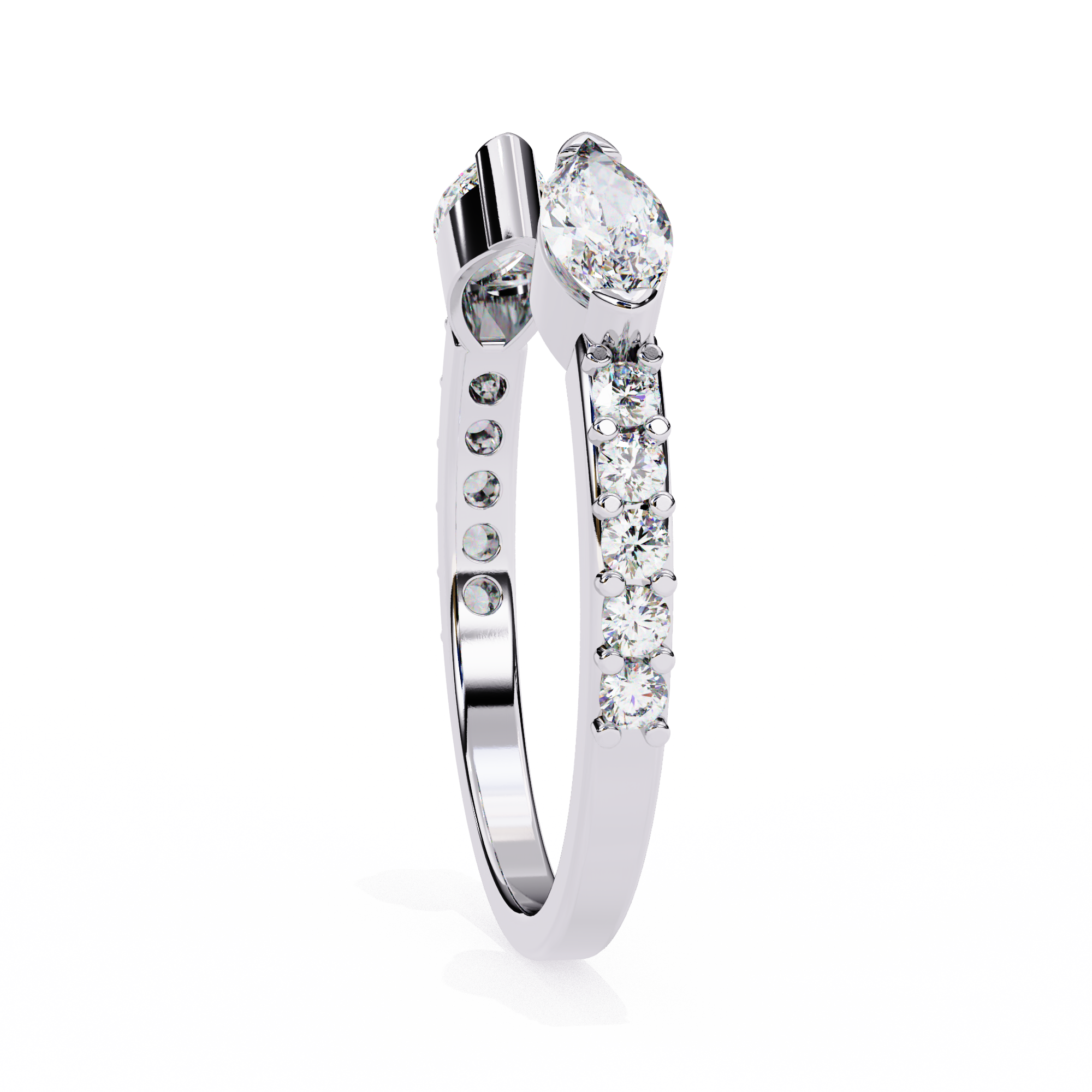 Pear cut Lab grown diamond eternity
