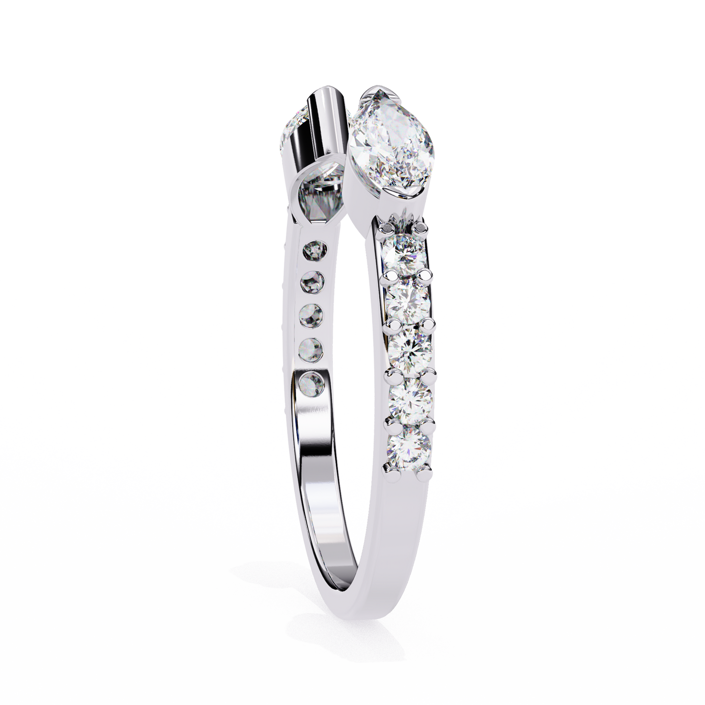 Pear cut Lab grown diamond eternity