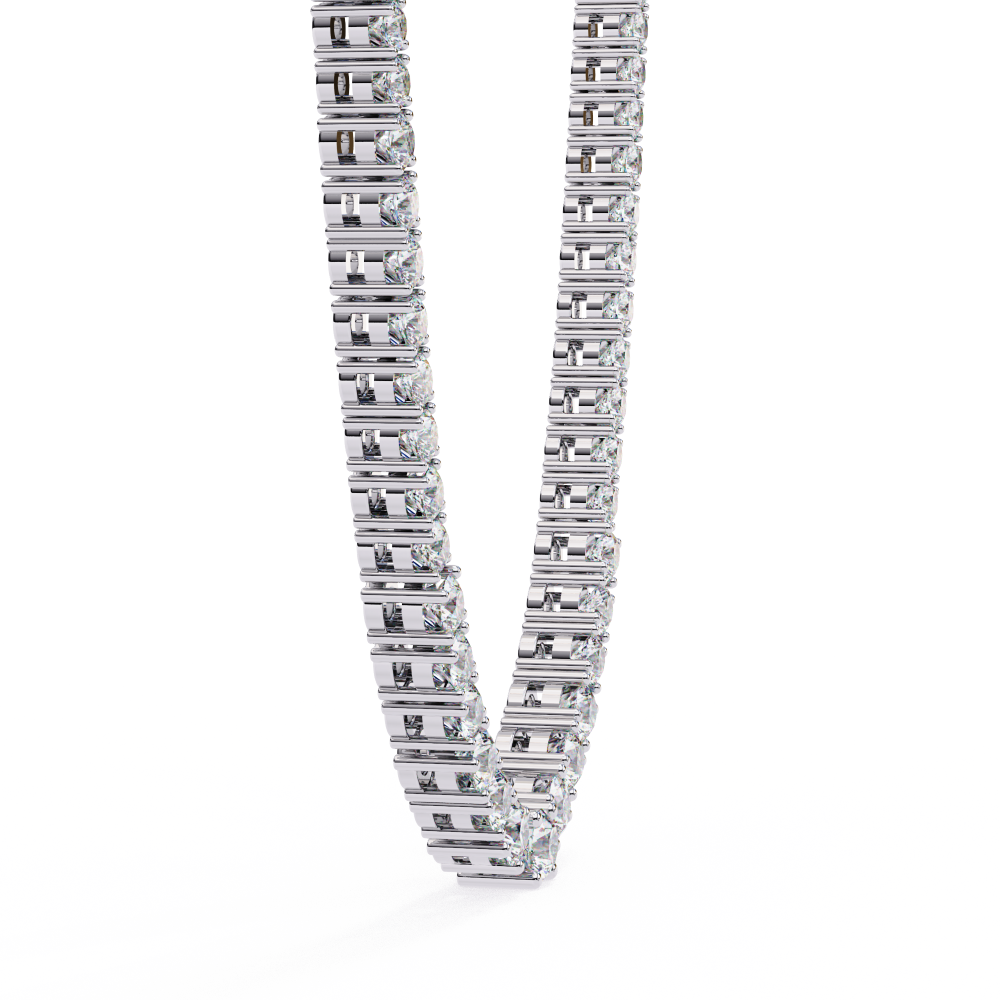 Lab Grown Diamond Tennis Necklace