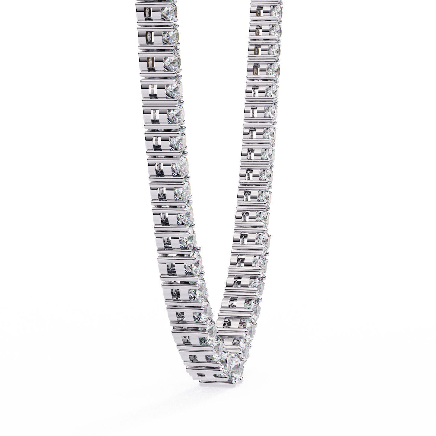 Lab Grown Diamond Tennis Necklace