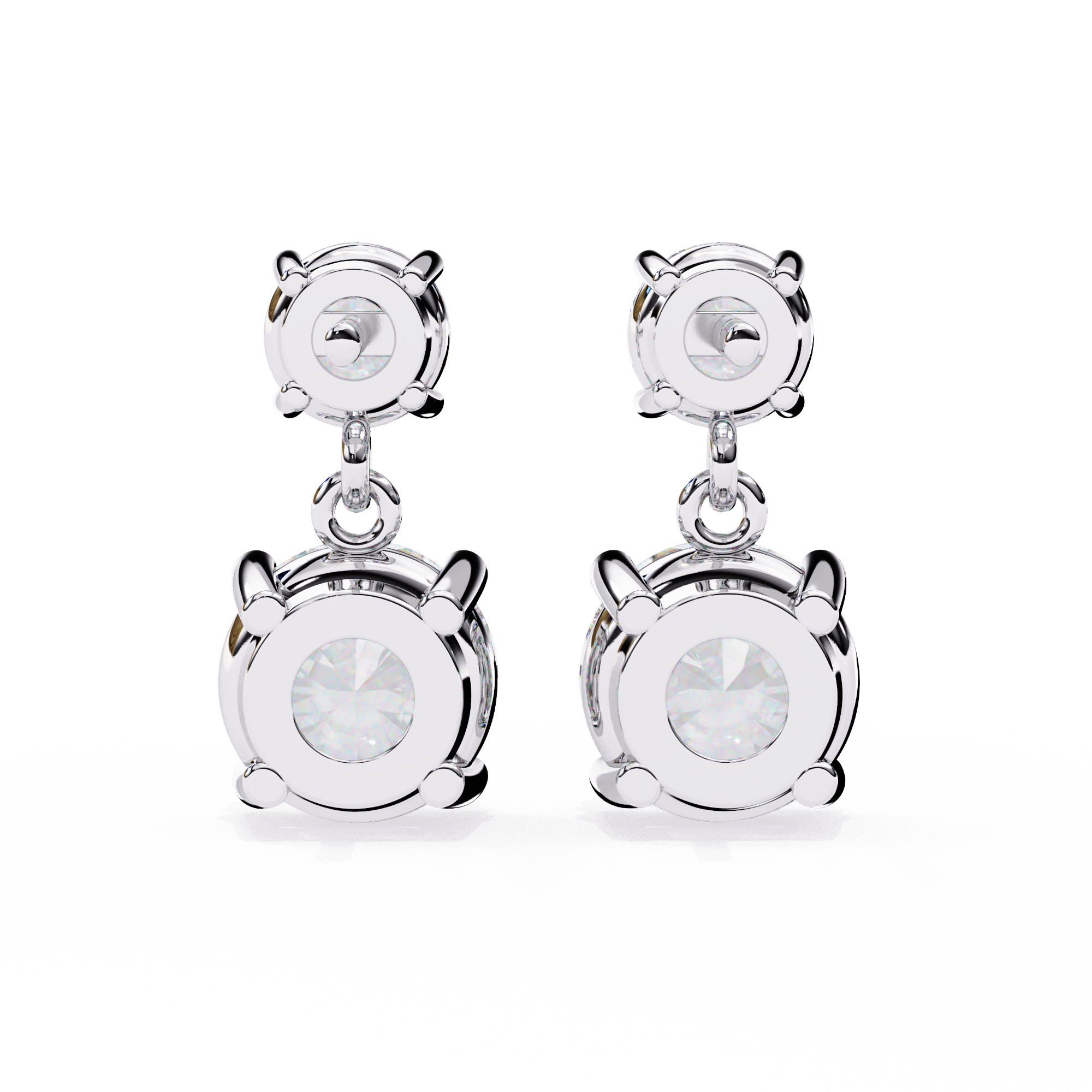 Diamond Duo Stud Earrings