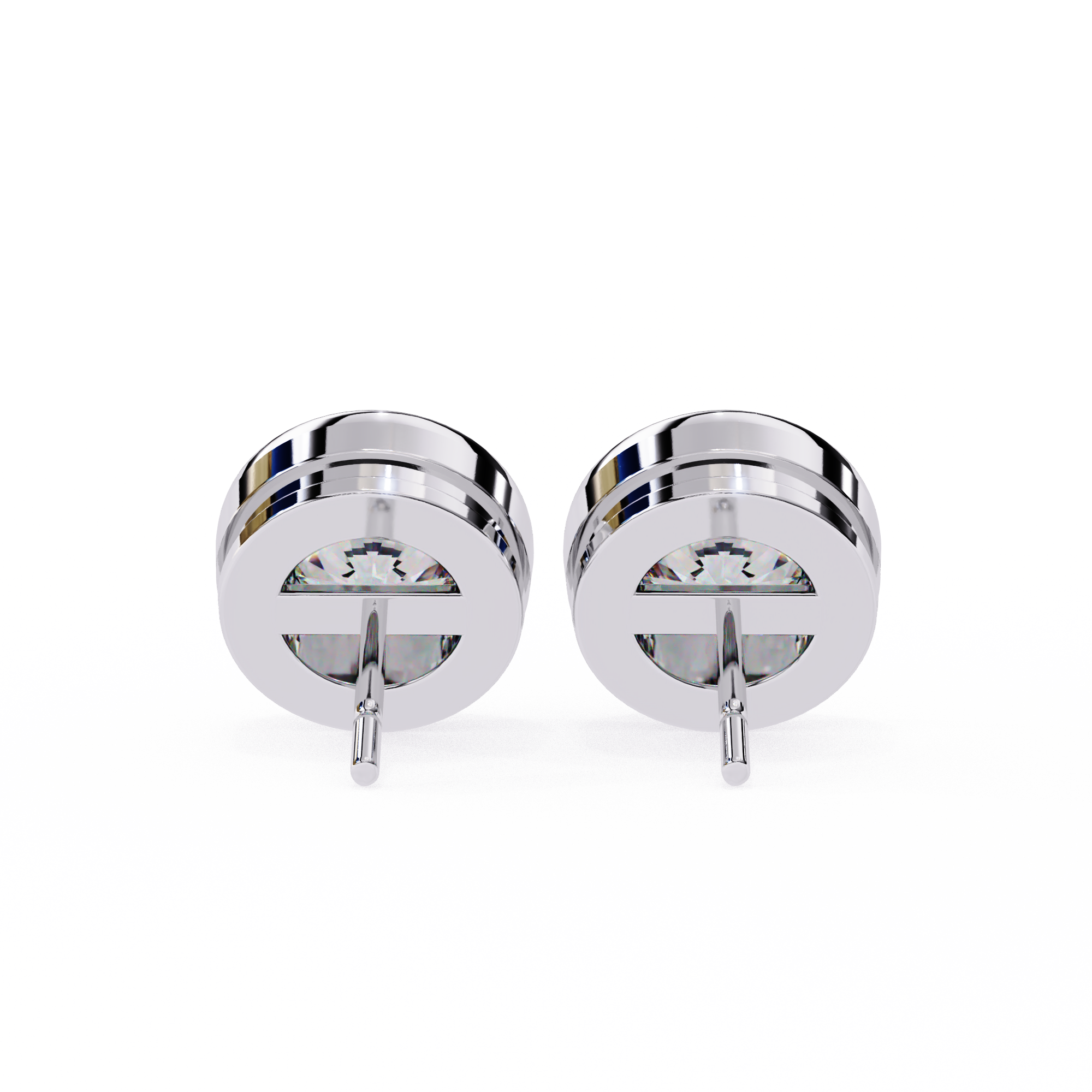 Round Diamond Stud Earrings Timeless Round Cut Gift for Women