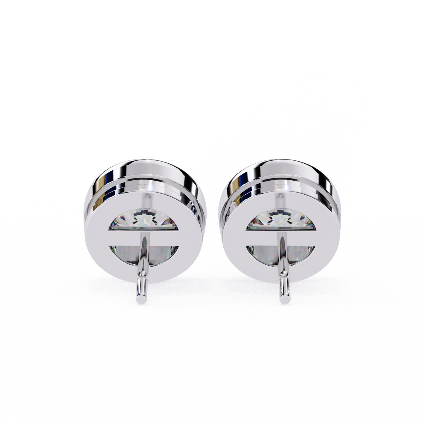 Round Diamond Stud Earrings Timeless Round Cut Gift for Women