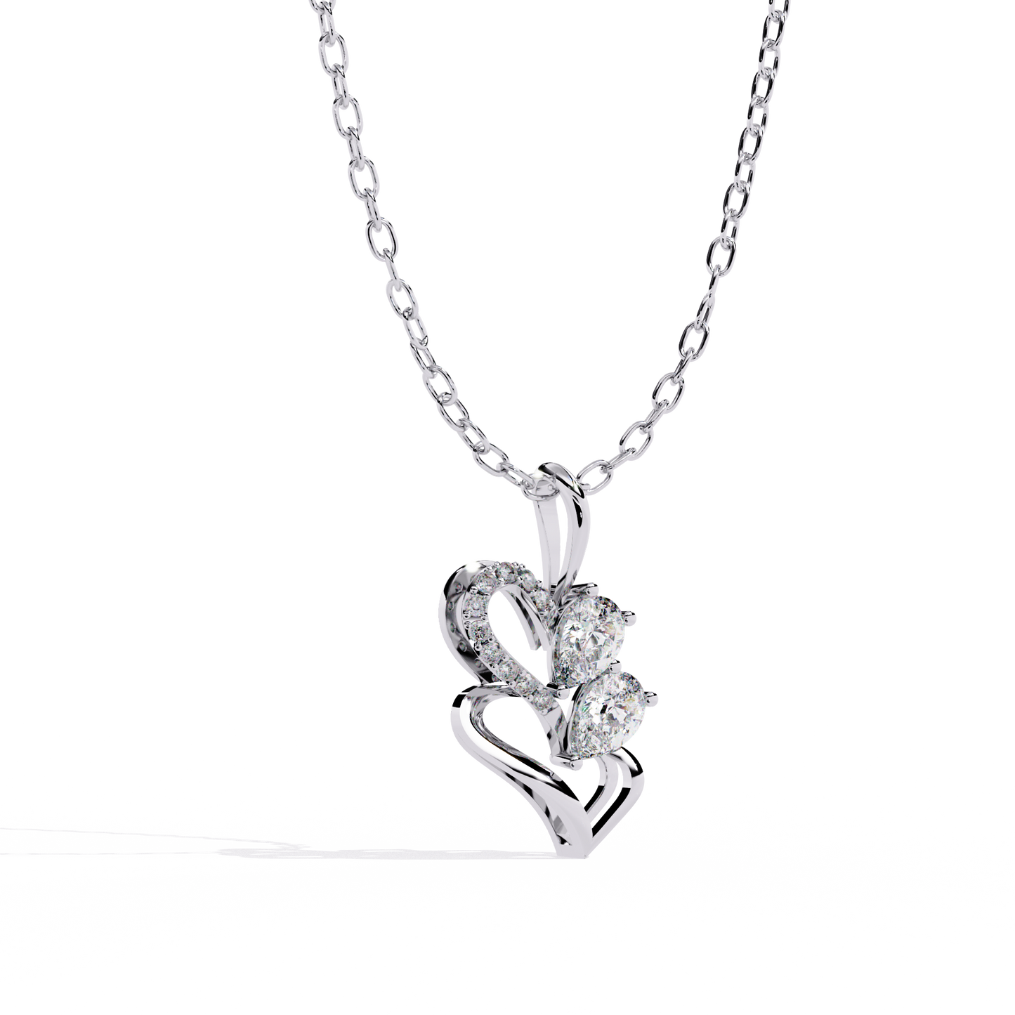 Couple Double Pear Pendant