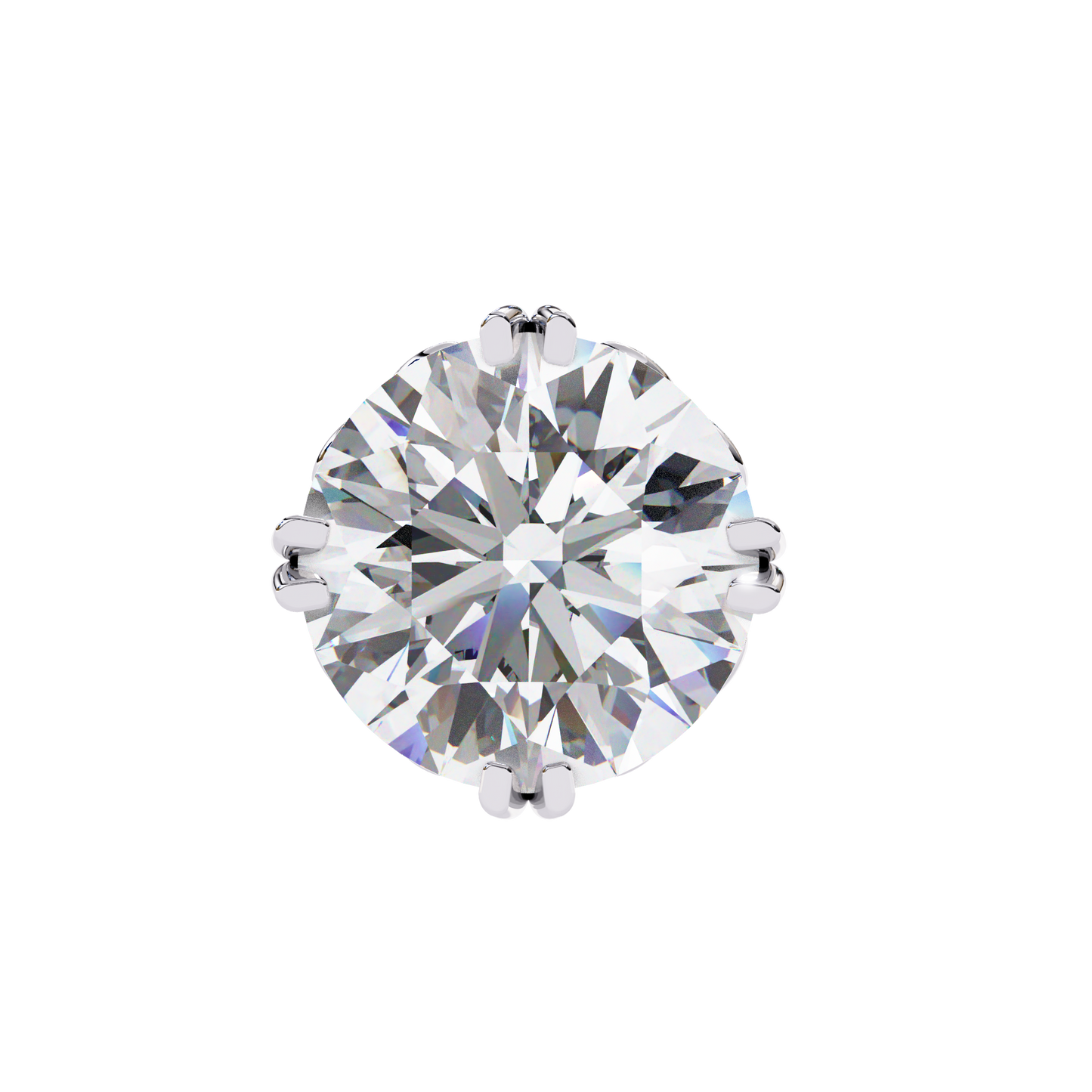 Round Diamond Earrings