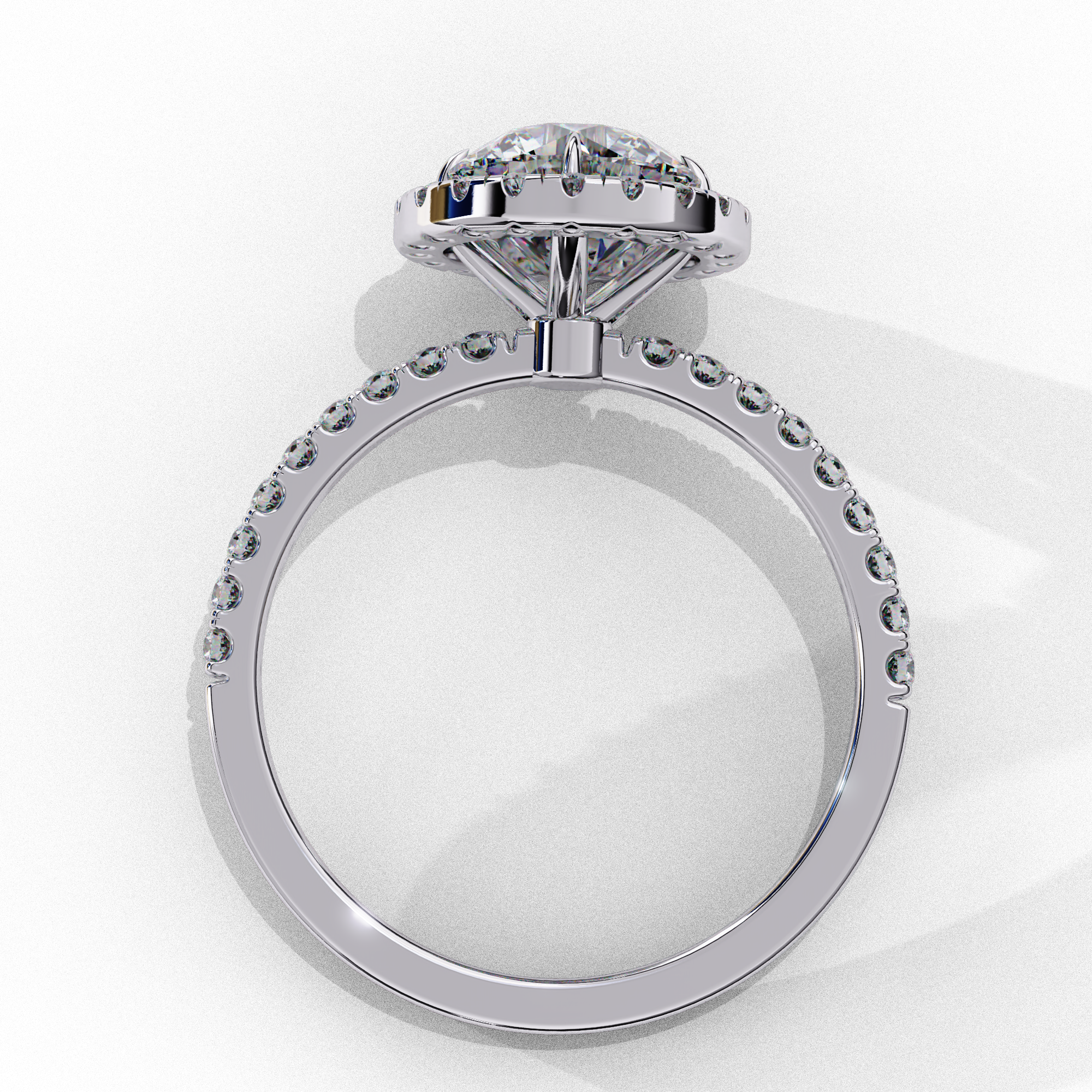 Round Halo Ring