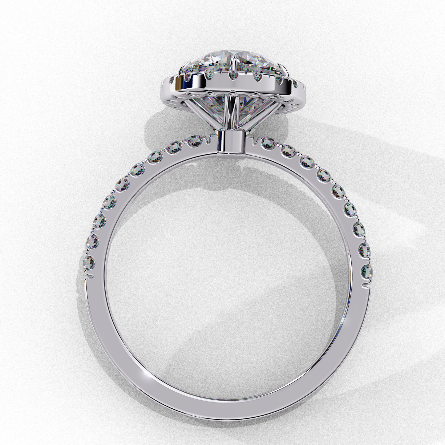 Round Halo Ring