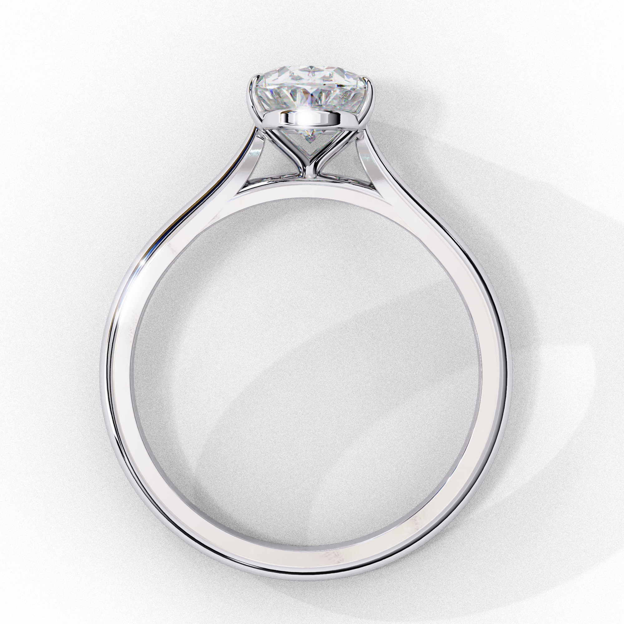 Regal Oval Solitaire Ring