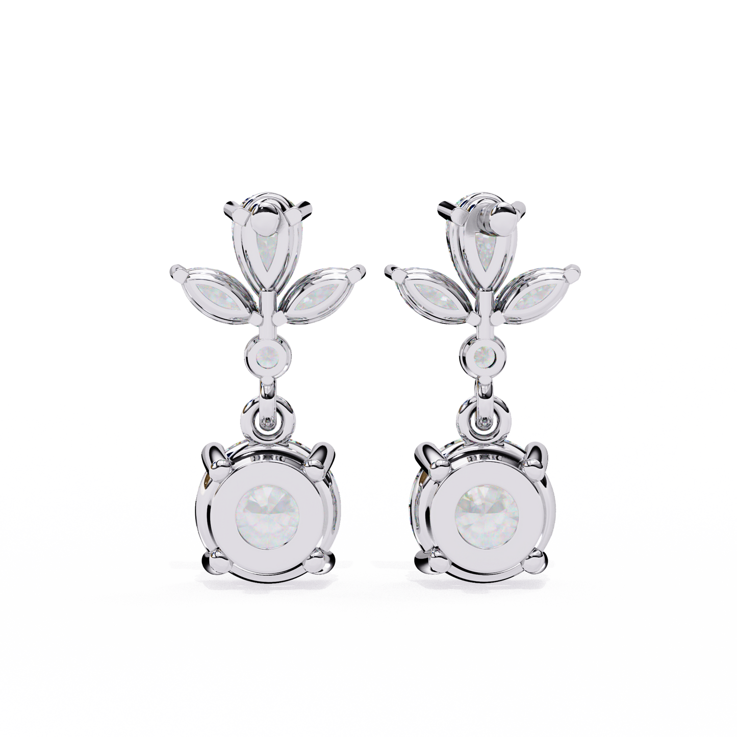 Double Drop Lab Grown Diamond Earrings
