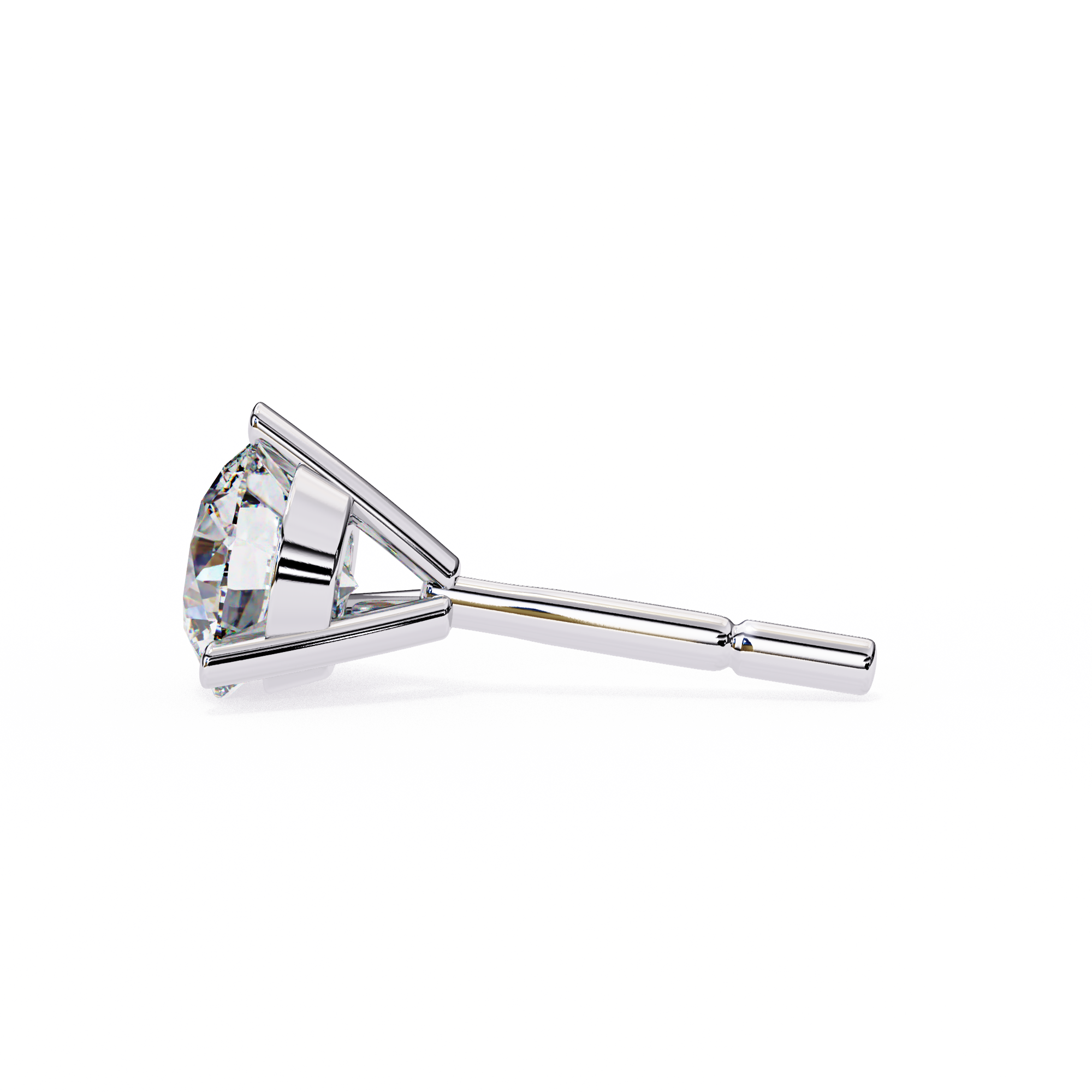 ROUND STUD EARRING