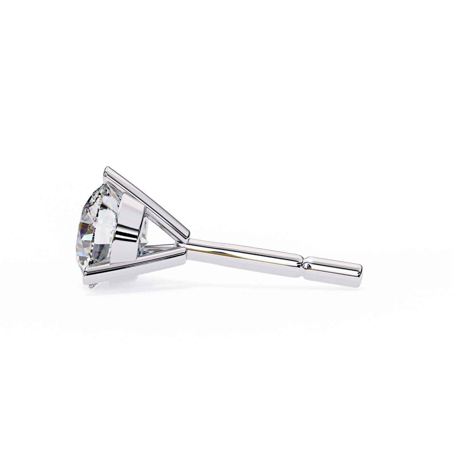 ROUND STUD EARRING