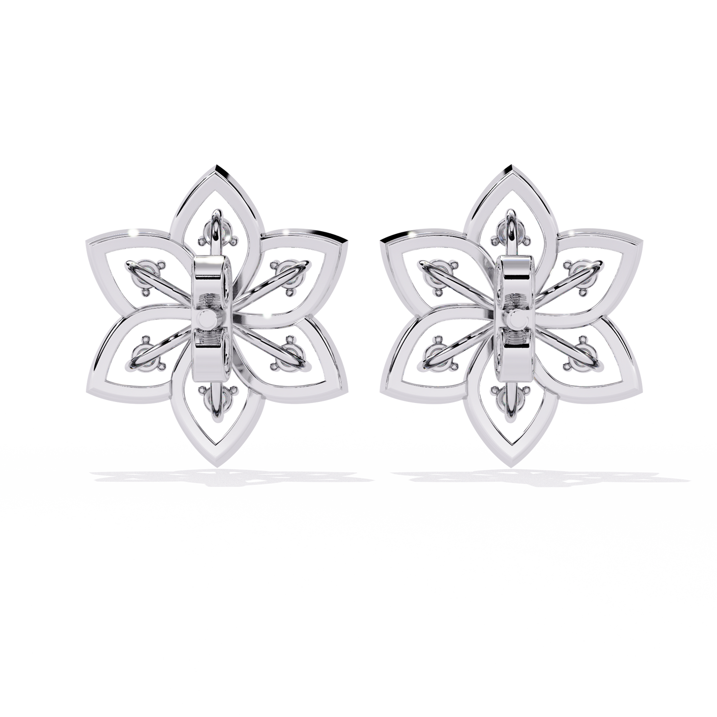 Pretty Petals Diamond Studs