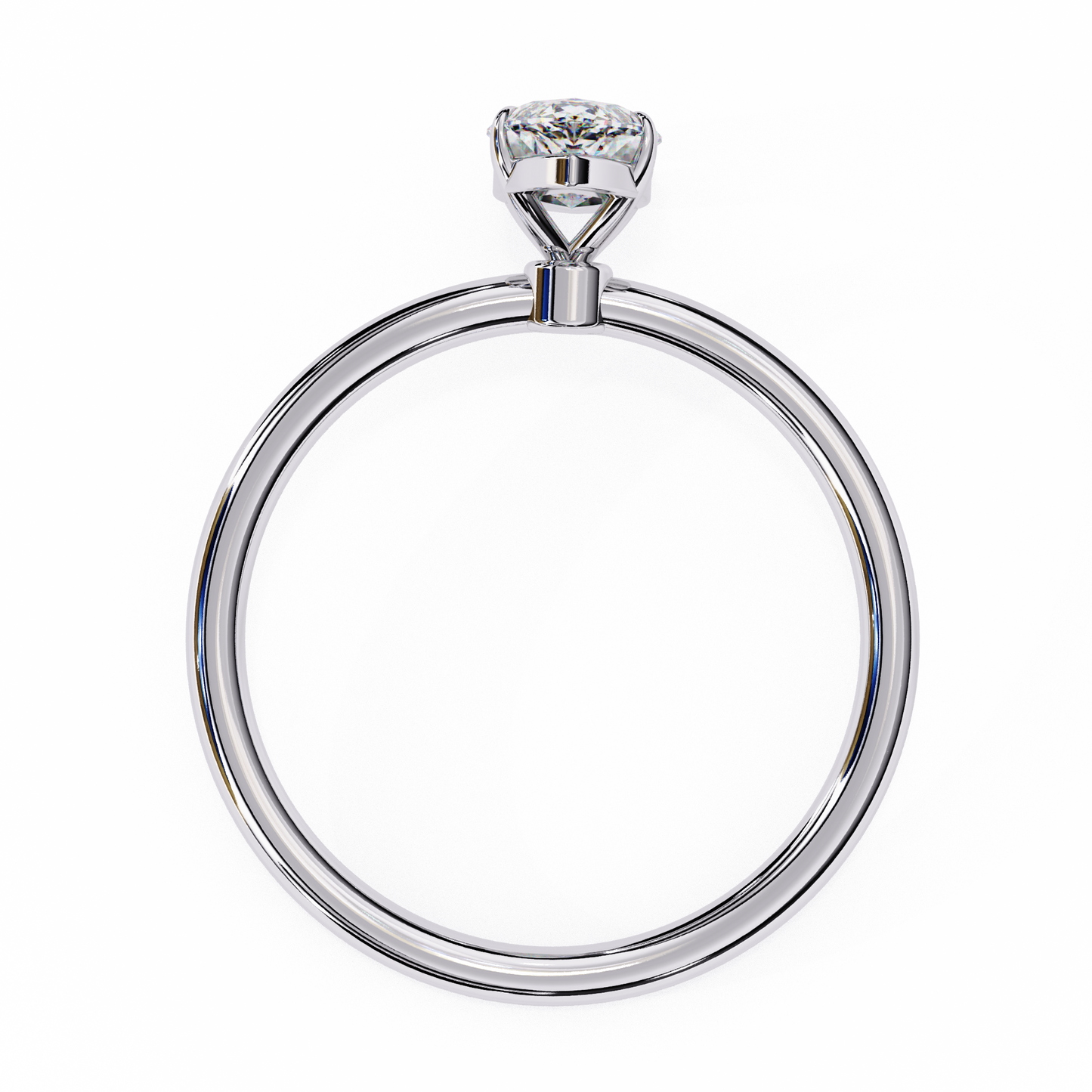 Women's Marquise Cut Diamond Solitaire Ring