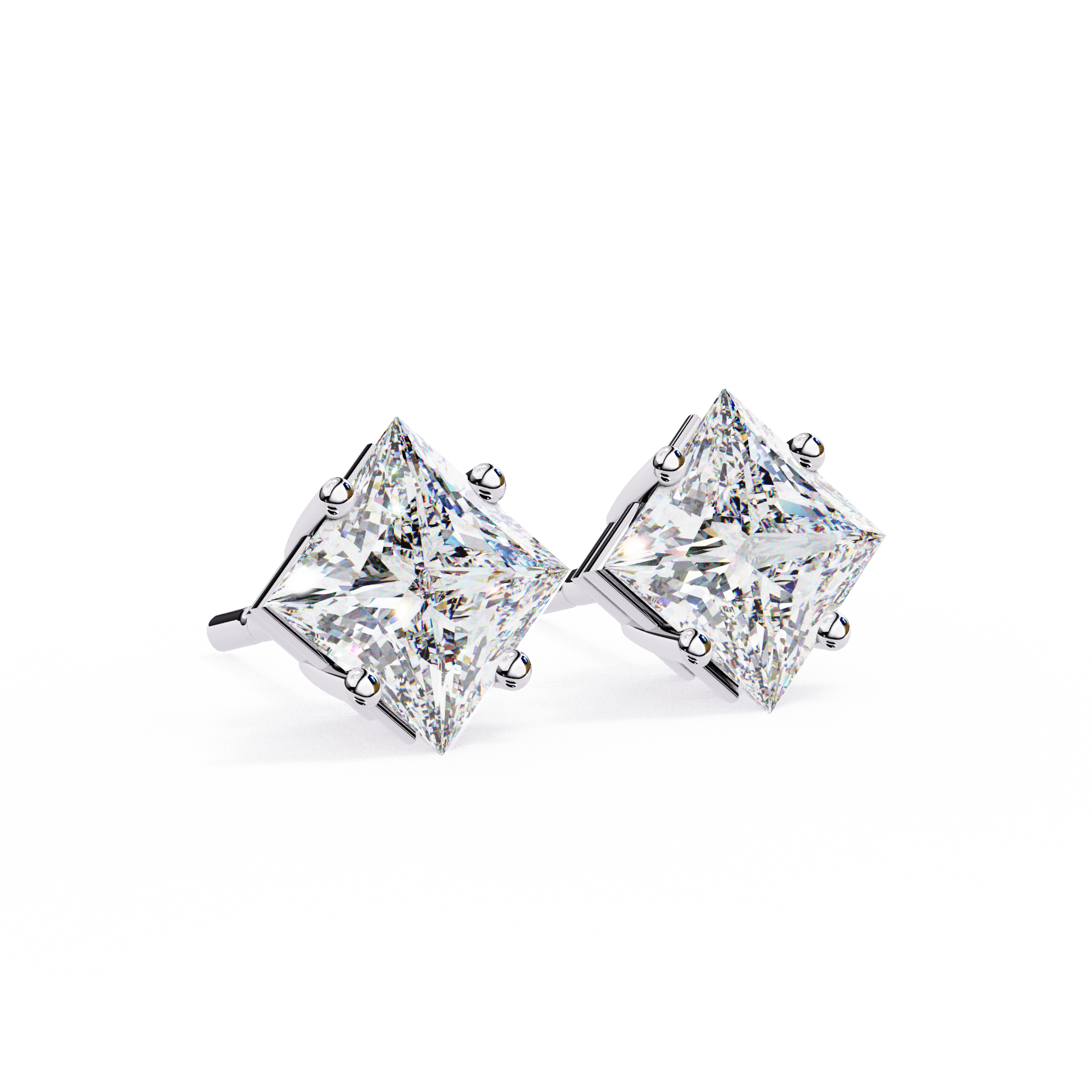 Princess Diamond Earrings