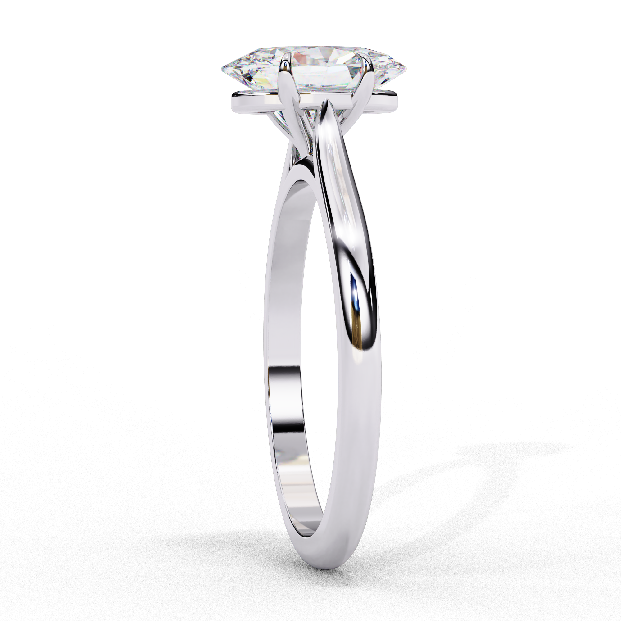 Regal Oval Solitaire Ring