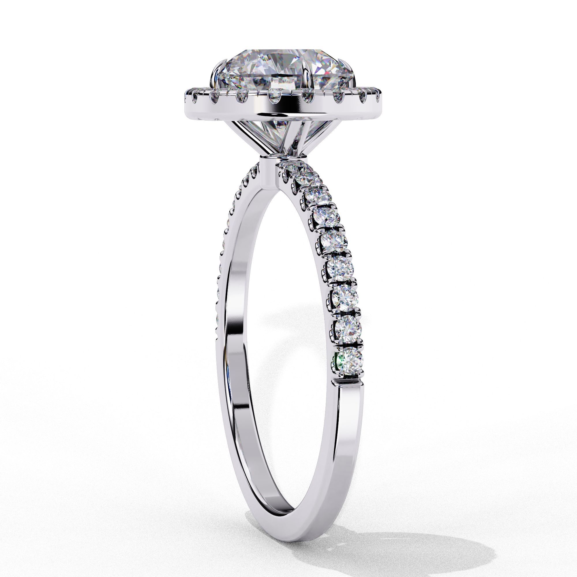 Round Halo Ring