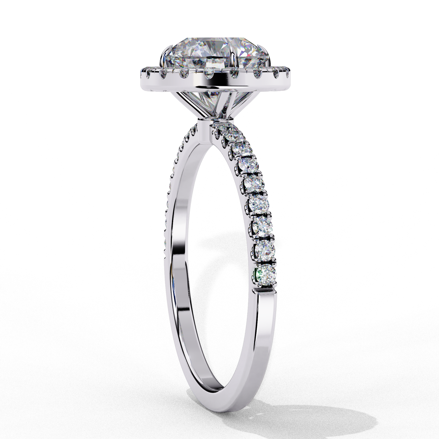 Round Halo Ring