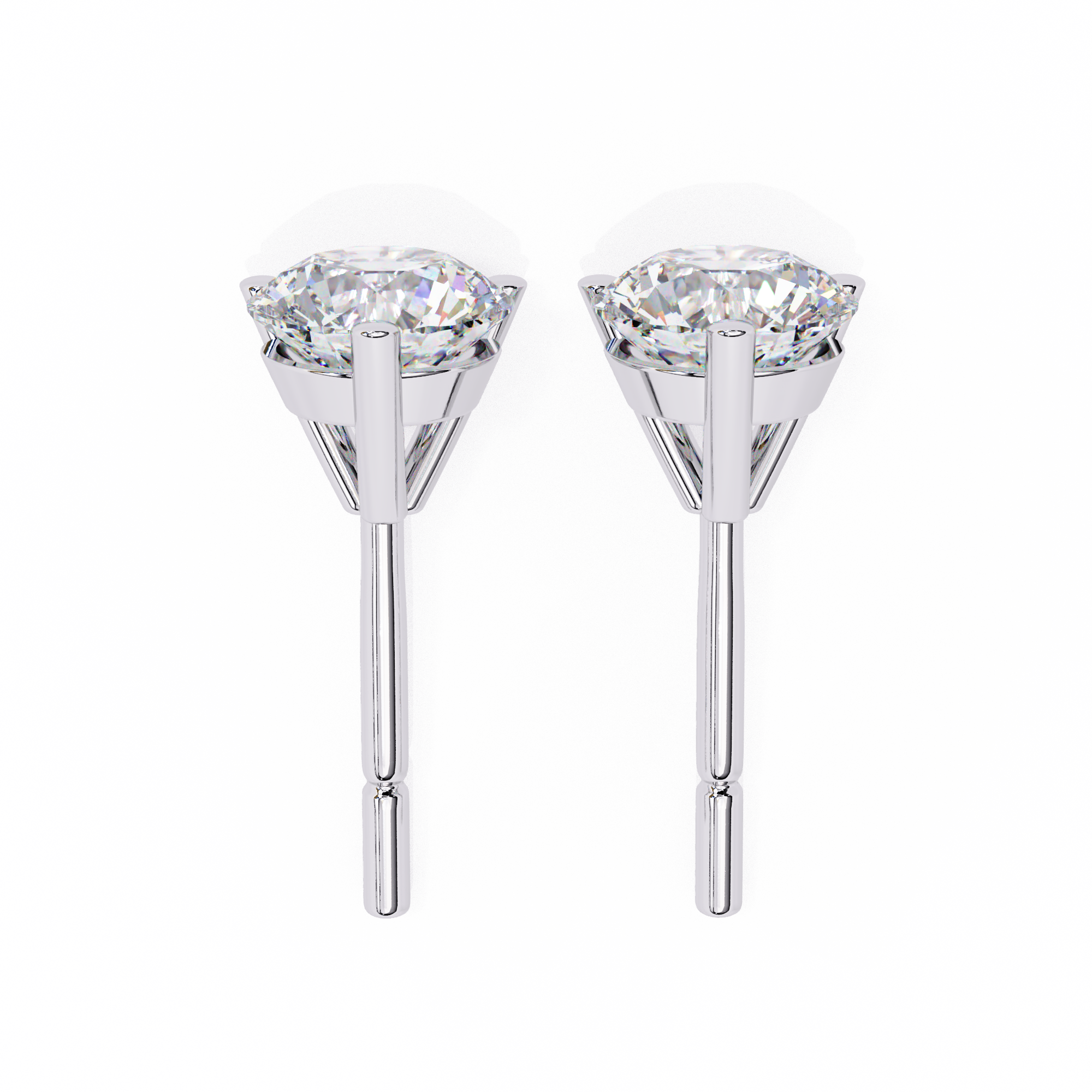ROUND STUD EARRING