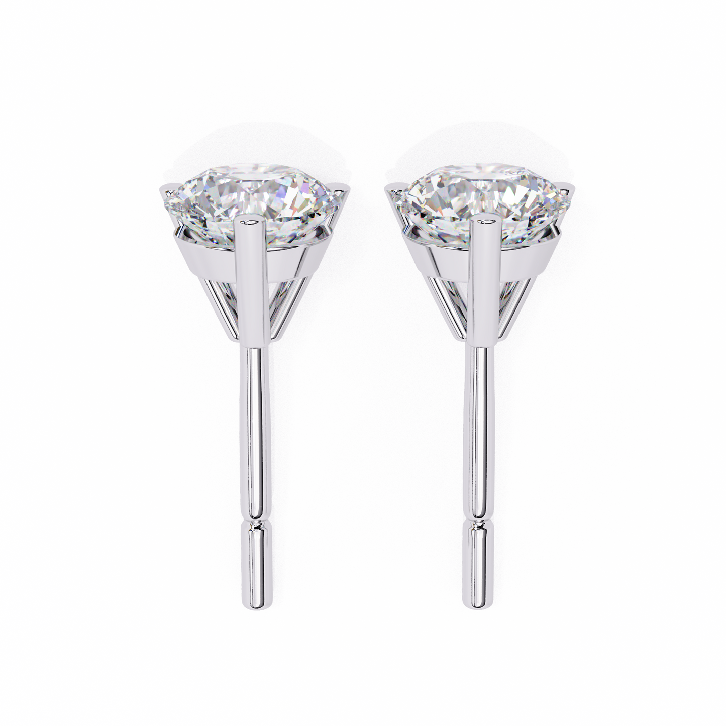 ROUND STUD EARRING