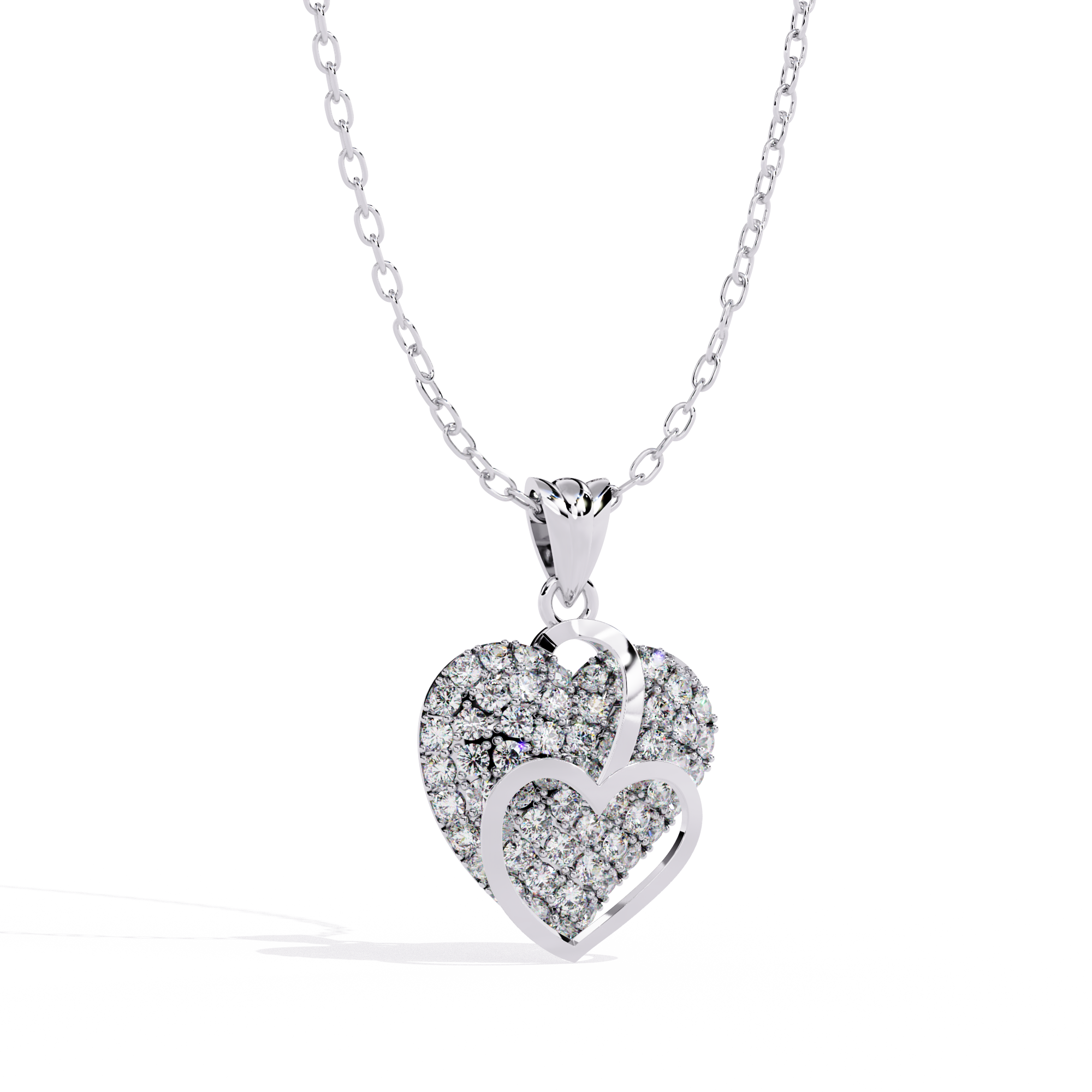 Gold Women Lab Grown Diamond Pendant