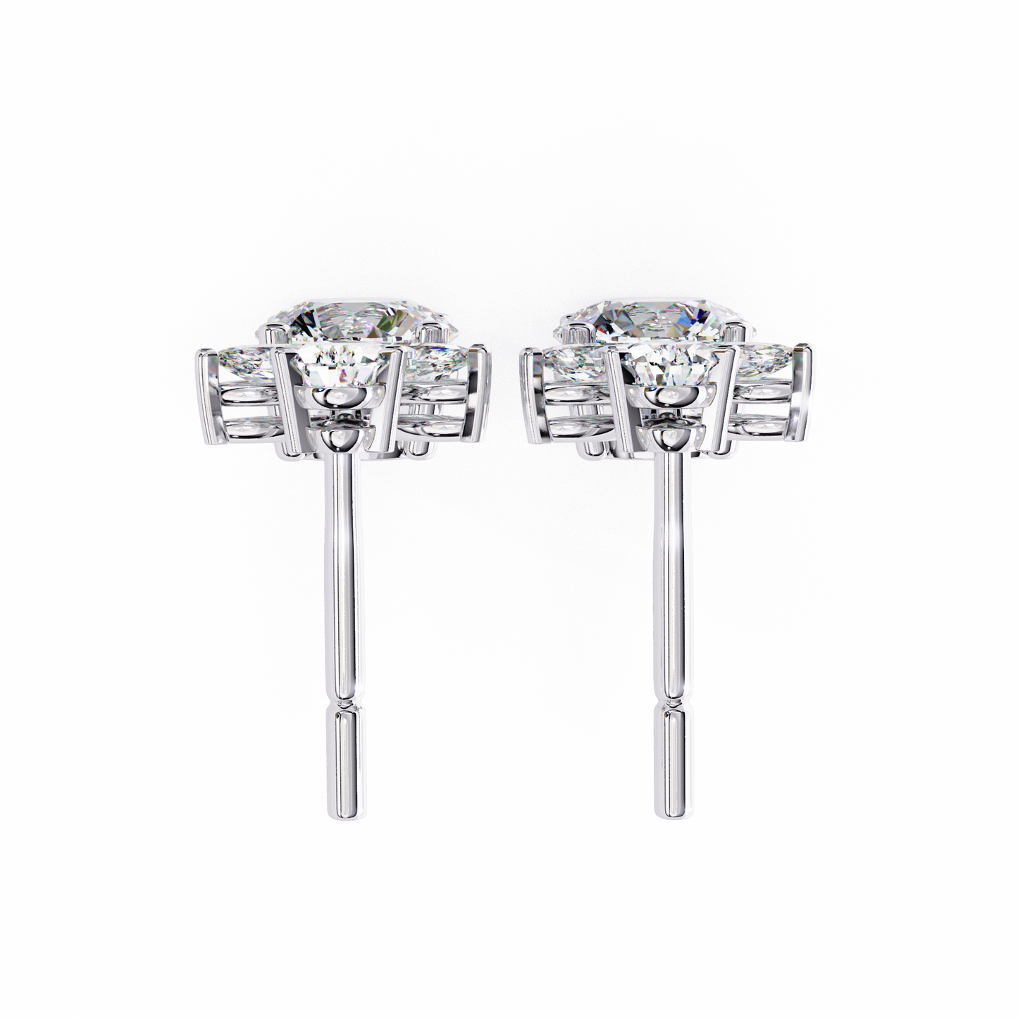 Double Drop Lab Grown Diamond Earrings