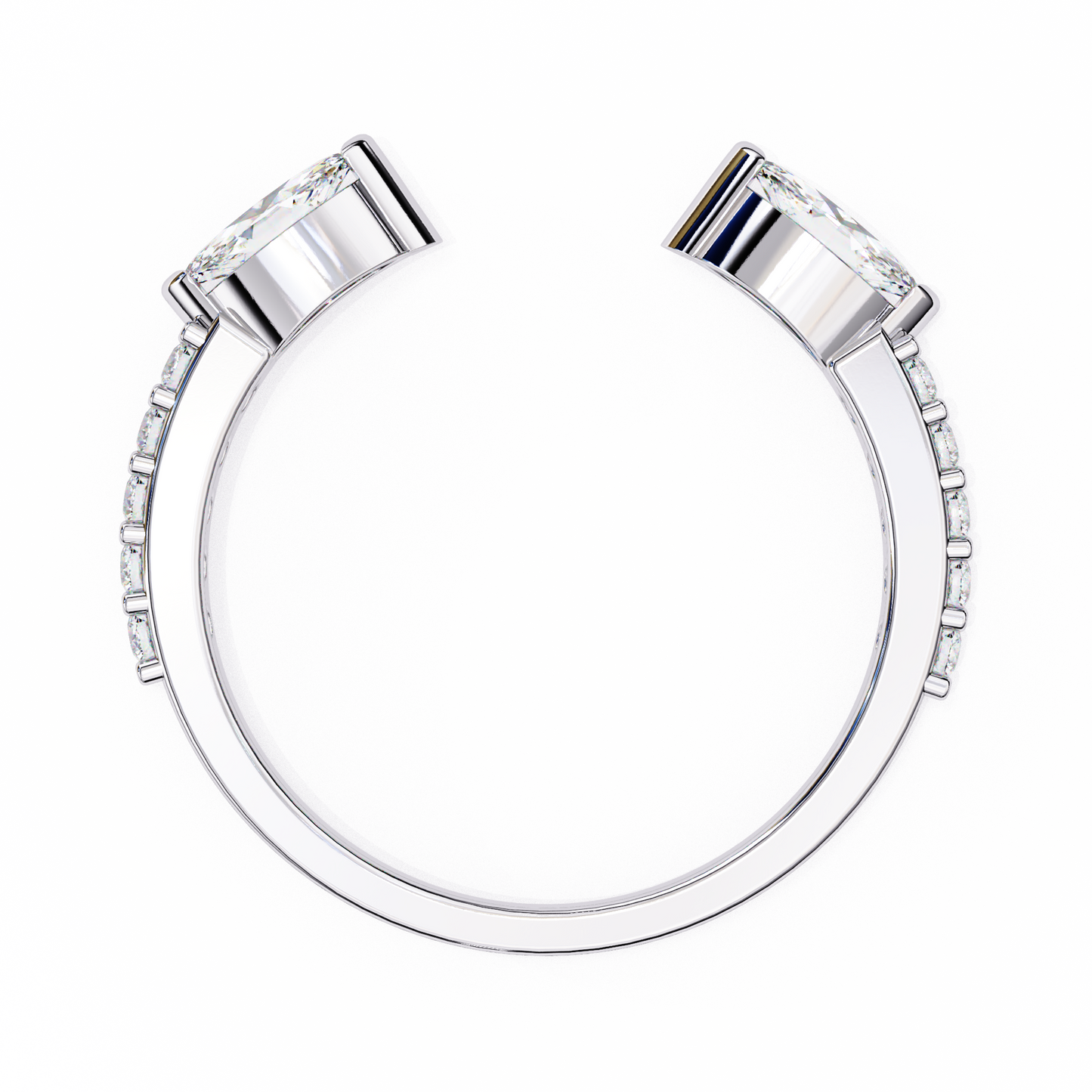 Pear cut Lab grown diamond eternity