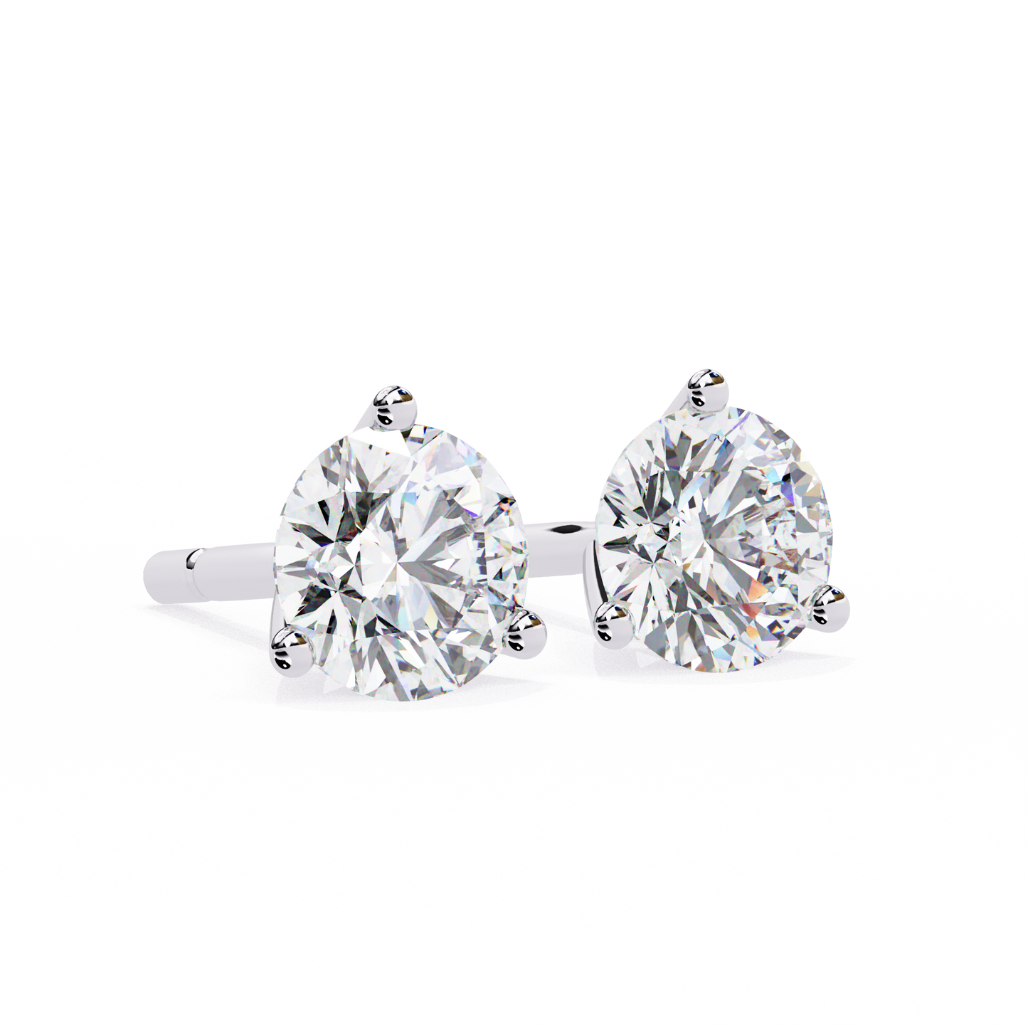 ROUND STUD EARRING