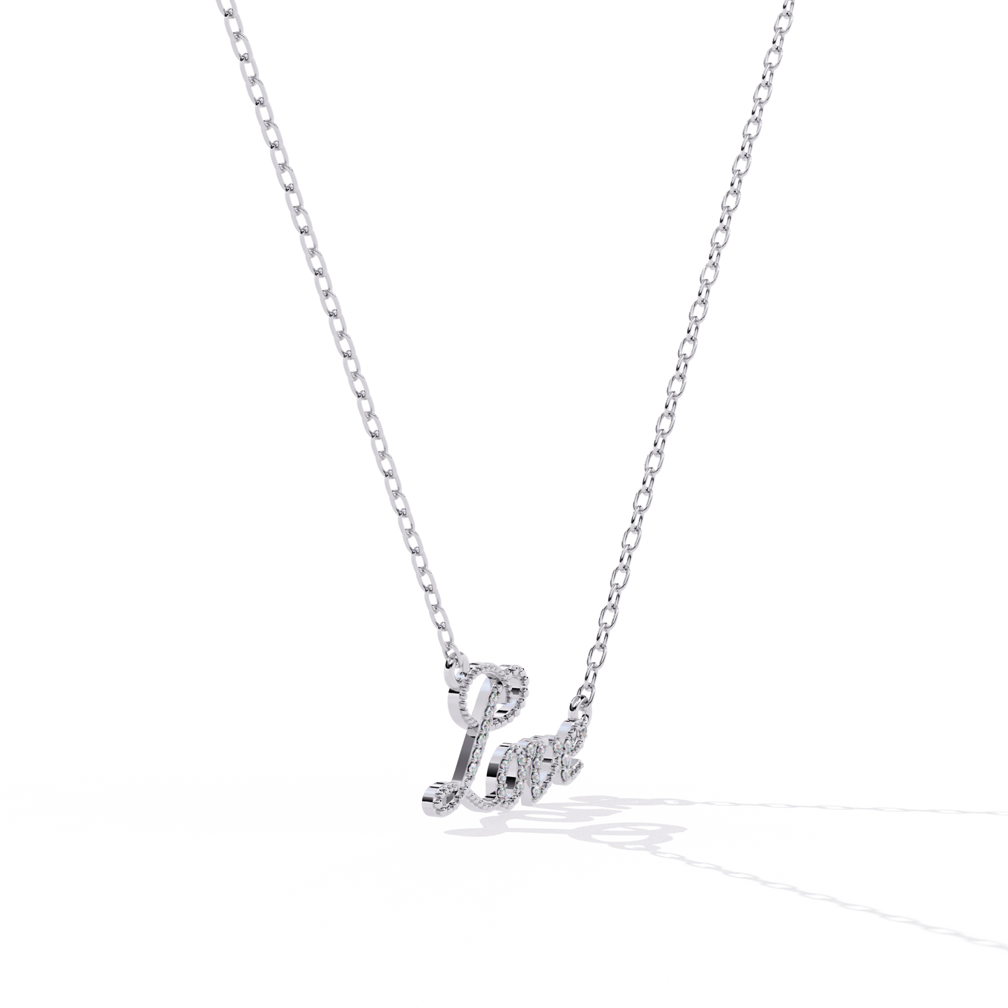 Diamond Necklace for women LOVE Pendant