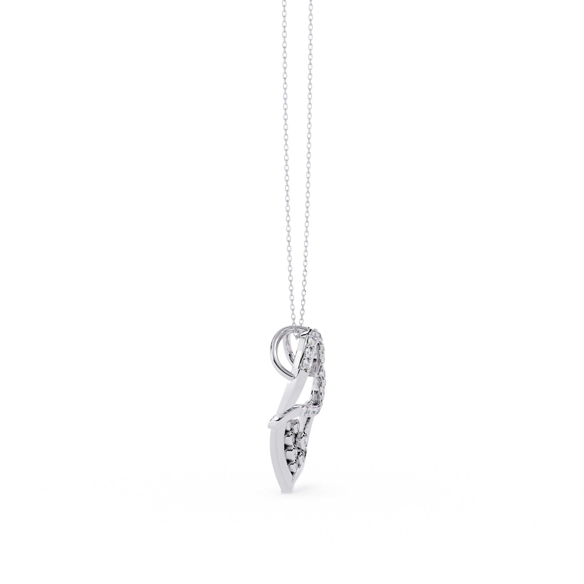 Modern Double Heart Design Pendant
