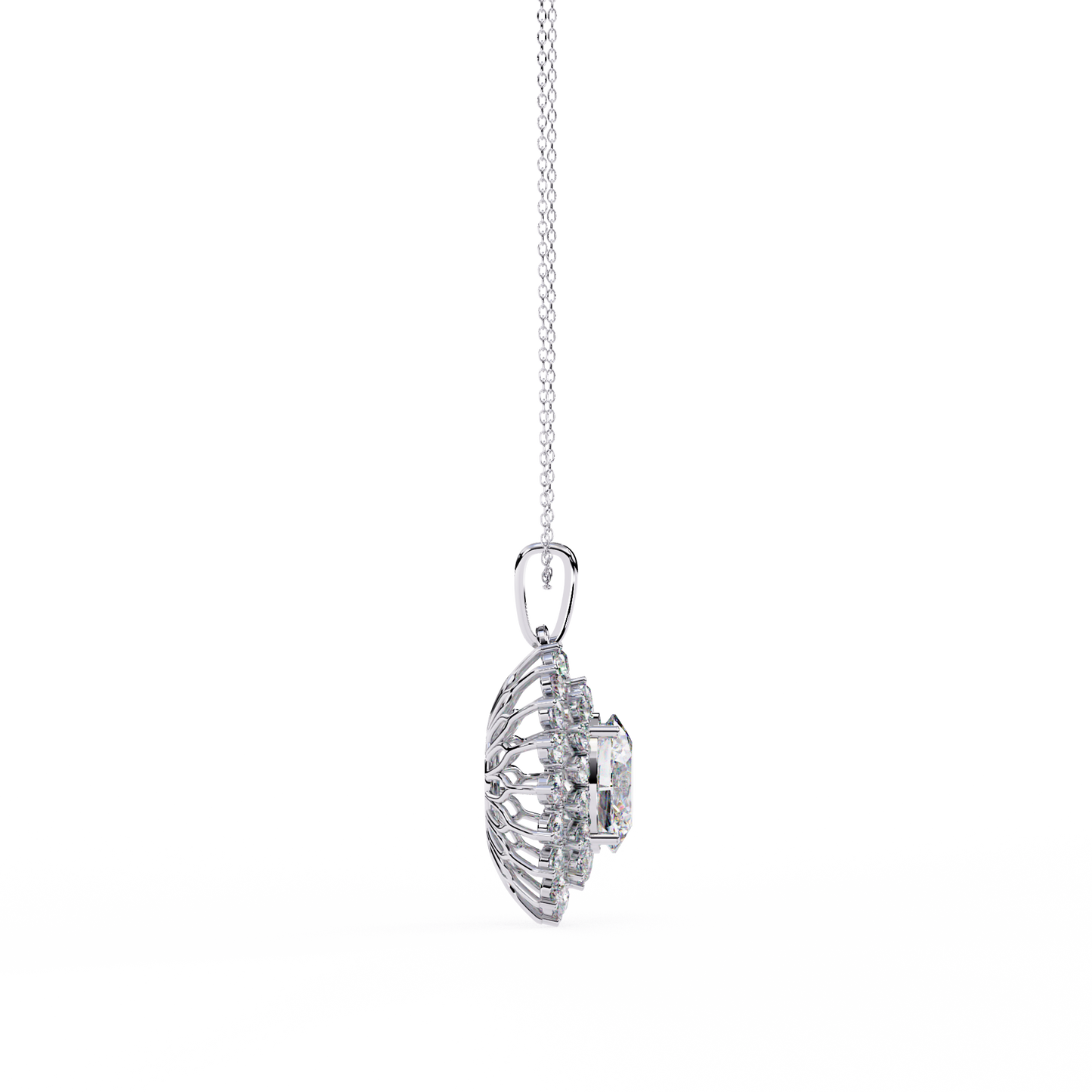 Dawn Oval Diamond Necklace