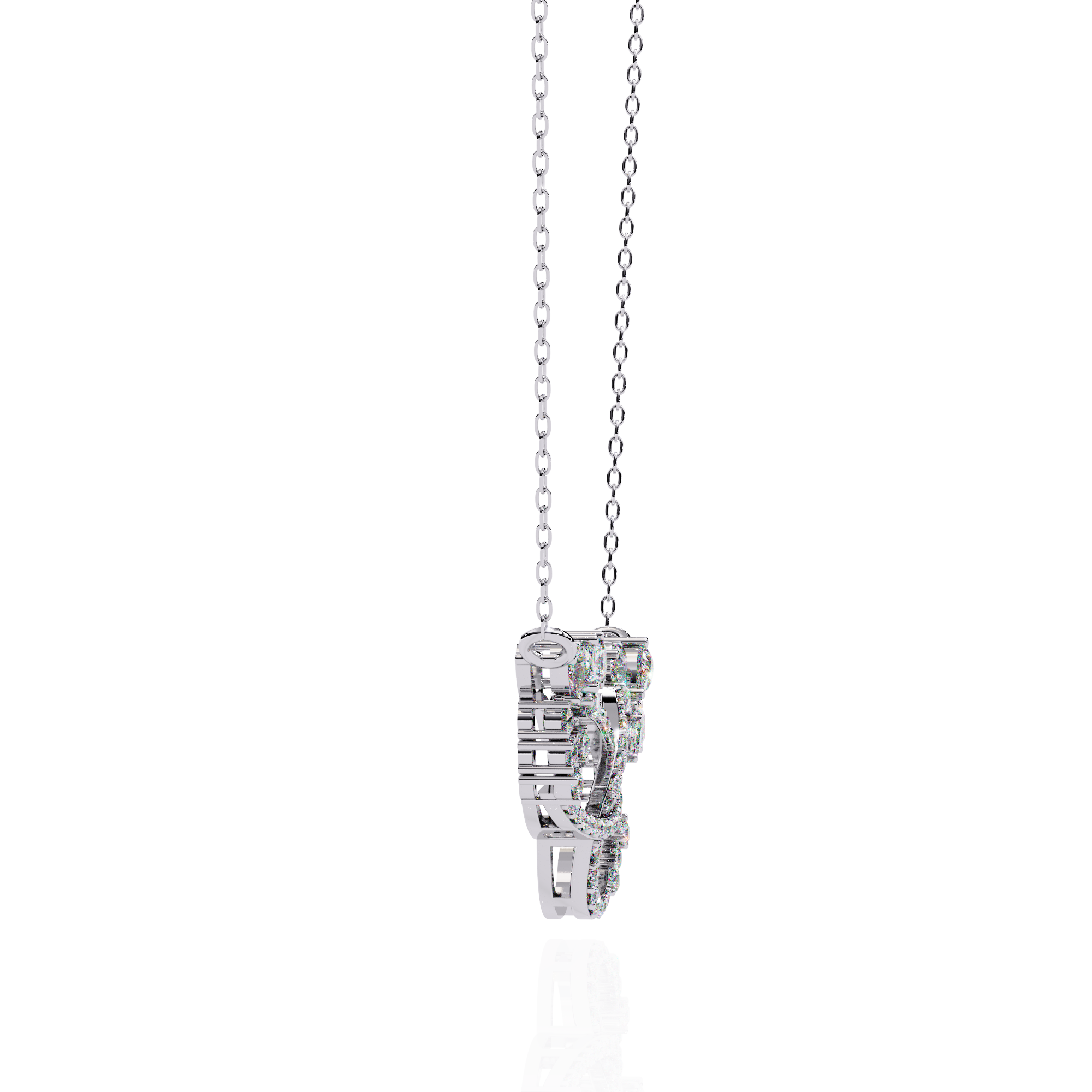 Round Lab Grown Diamond Necklaces