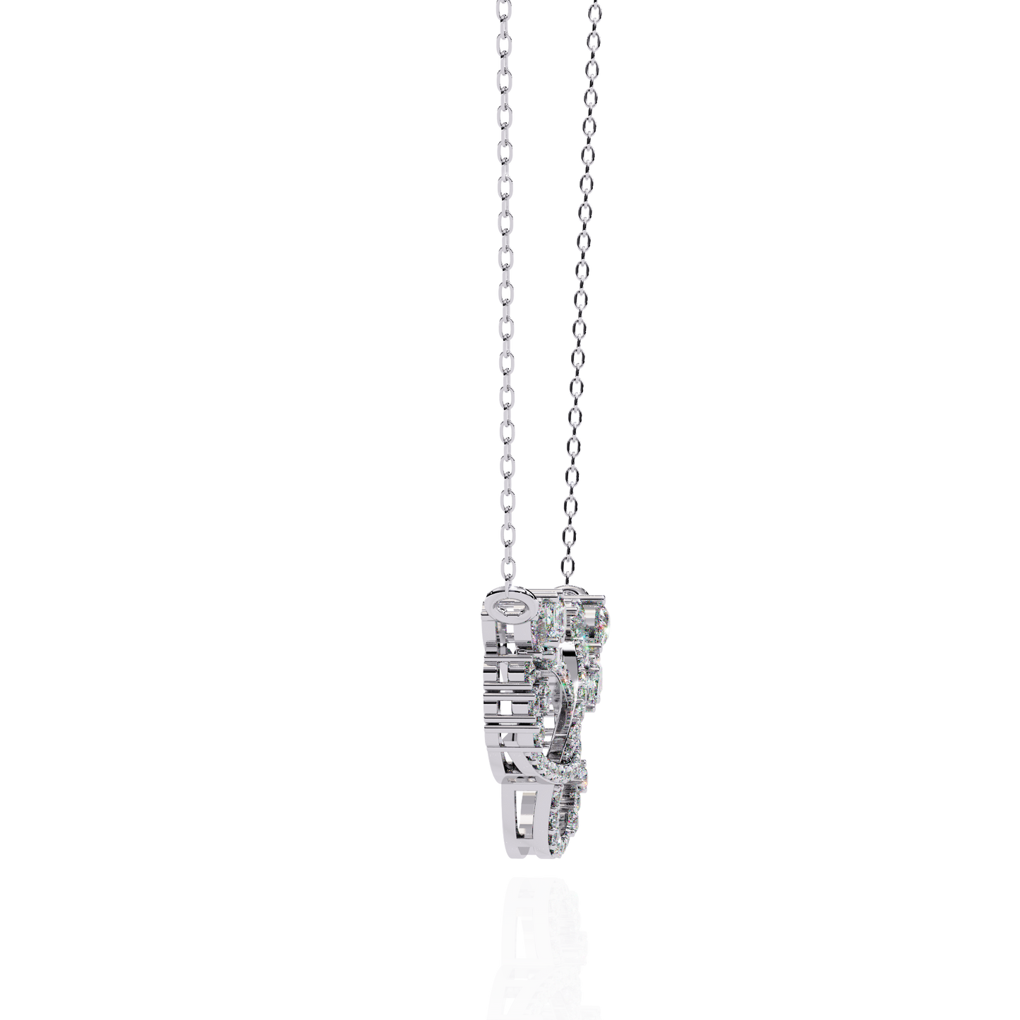 Round Lab Grown Diamond Necklaces