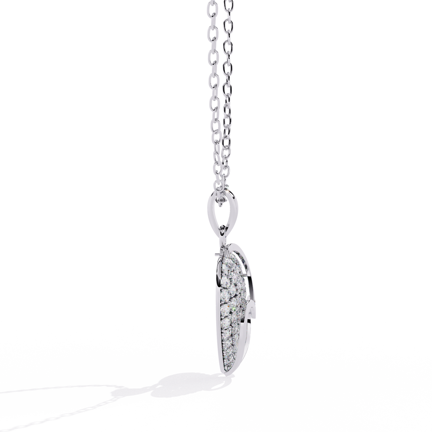 Gold Women Lab Grown Diamond Pendant