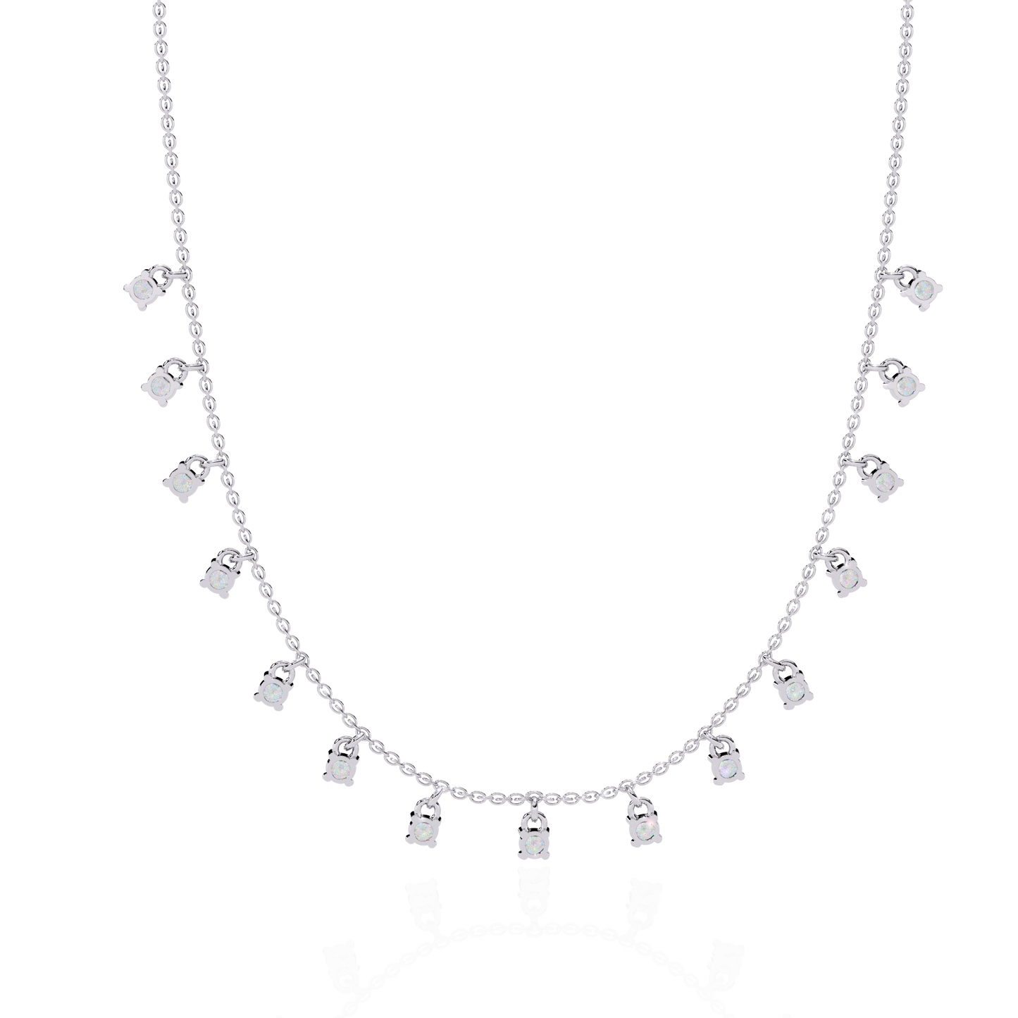 Lab Grown Lock Cut Diamond Necklace