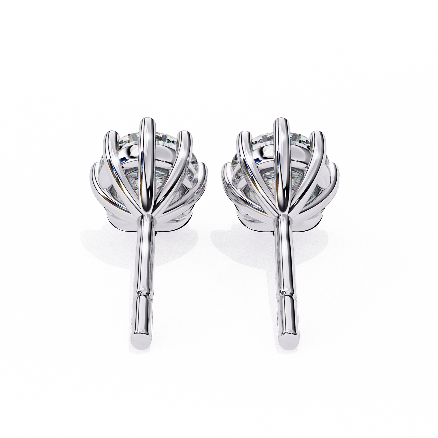 8 Prong Stud Earring