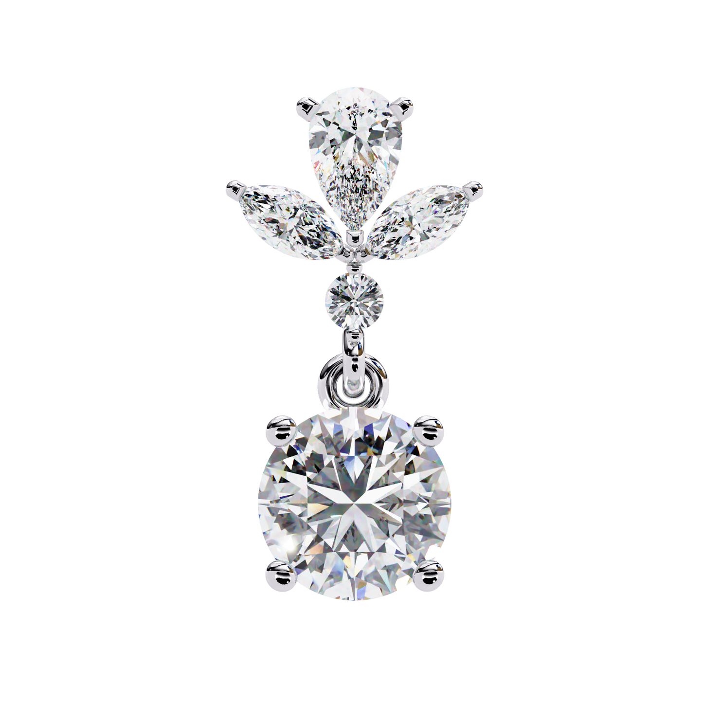 Double Drop Lab Grown Diamond Earrings