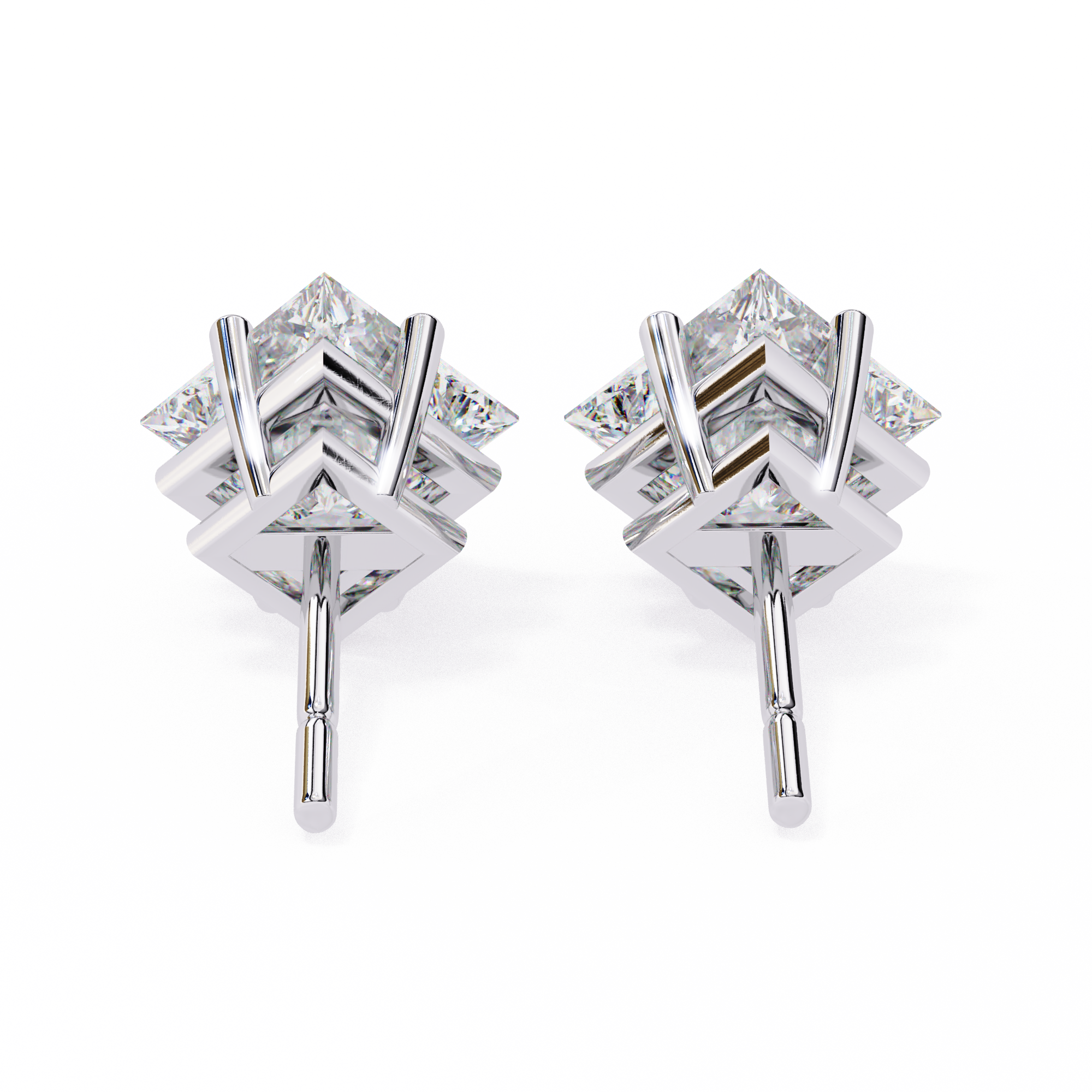 Princess Diamond Earrings