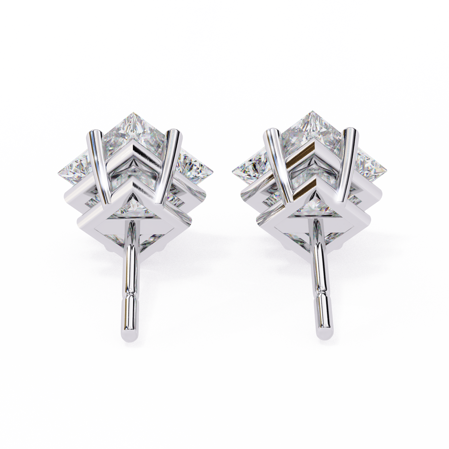 Princess Diamond Earrings