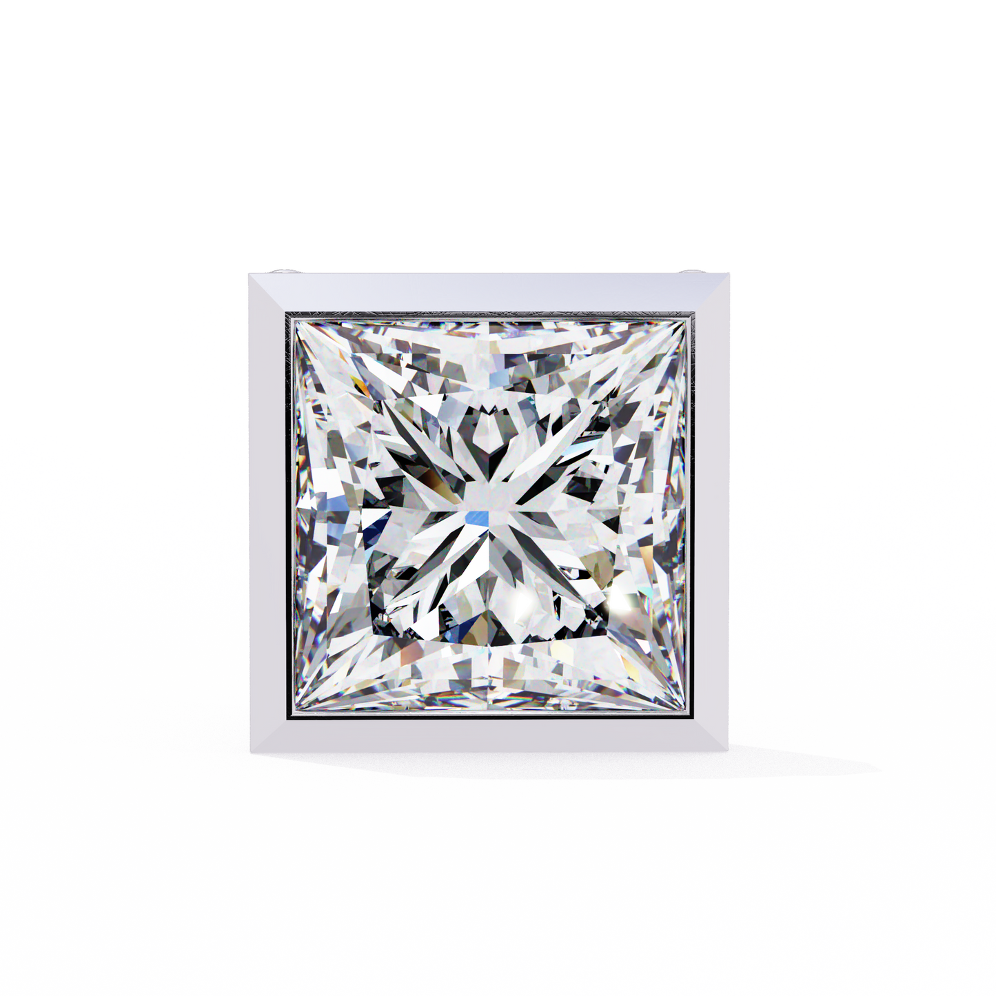 Princess Solitaire Diamond Stud