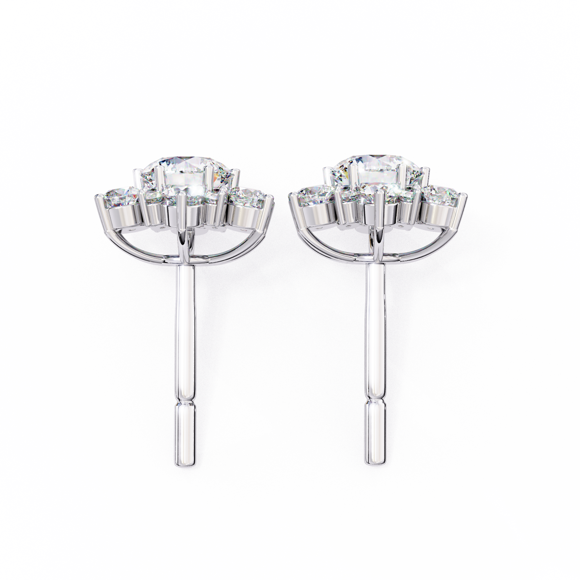 Flower Lab Grown Diamond Earrings