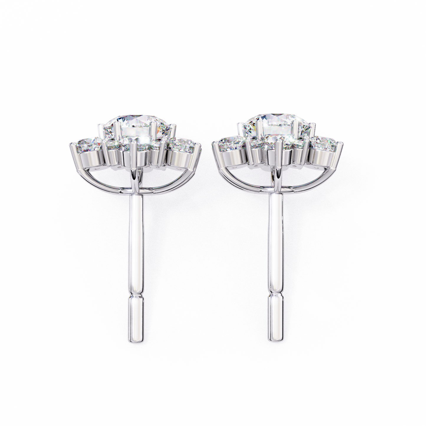 Flower Lab Grown Diamond Earrings