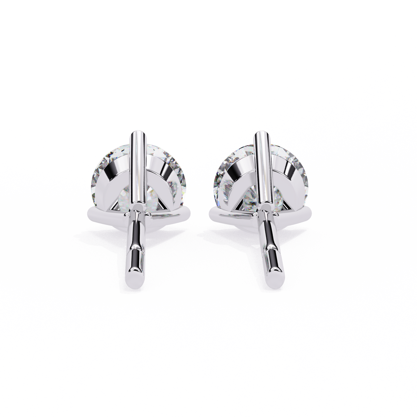 ROUND STUD EARRING