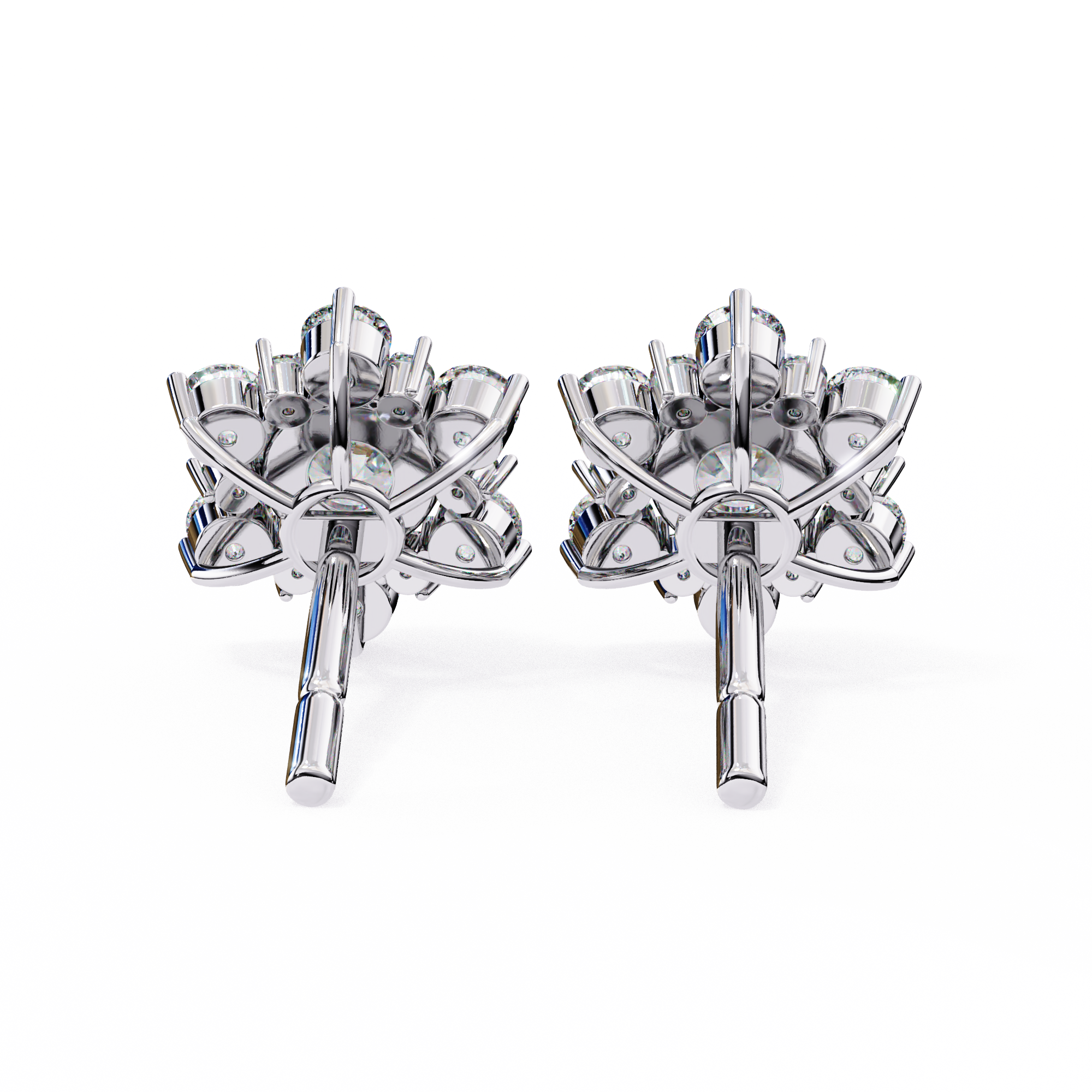 Flower Lab Grown Diamond Earrings