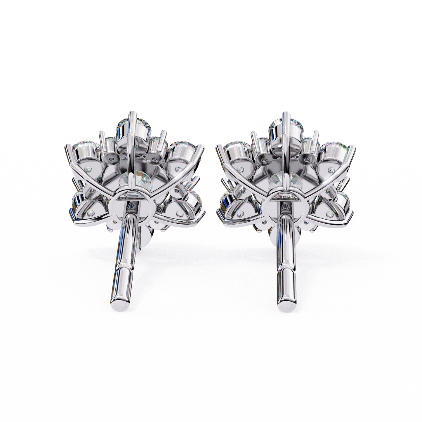 Flower Lab Grown Diamond Earrings